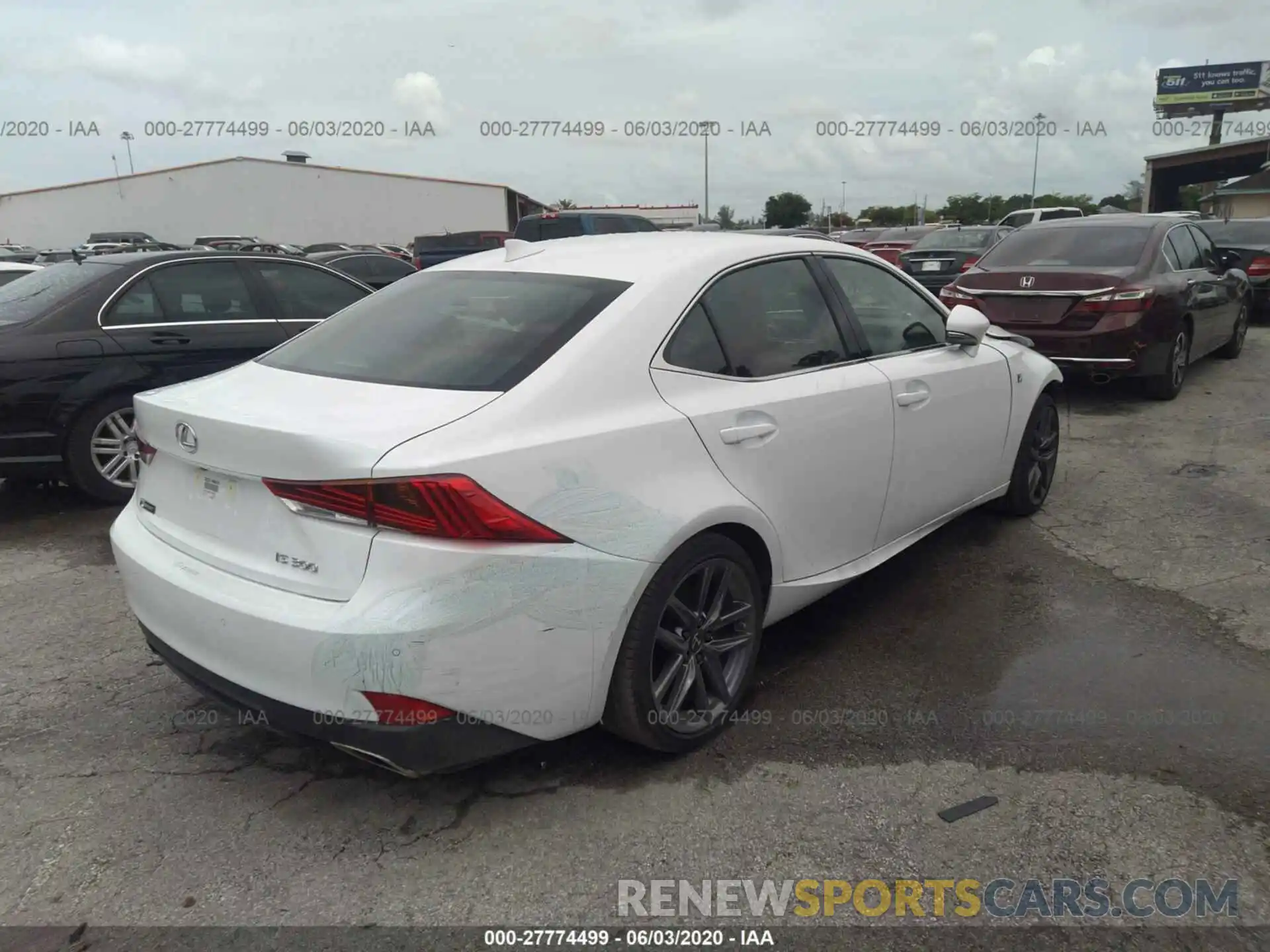 4 Photograph of a damaged car JTHGA1D26L5104043 LEXUS IS 2020