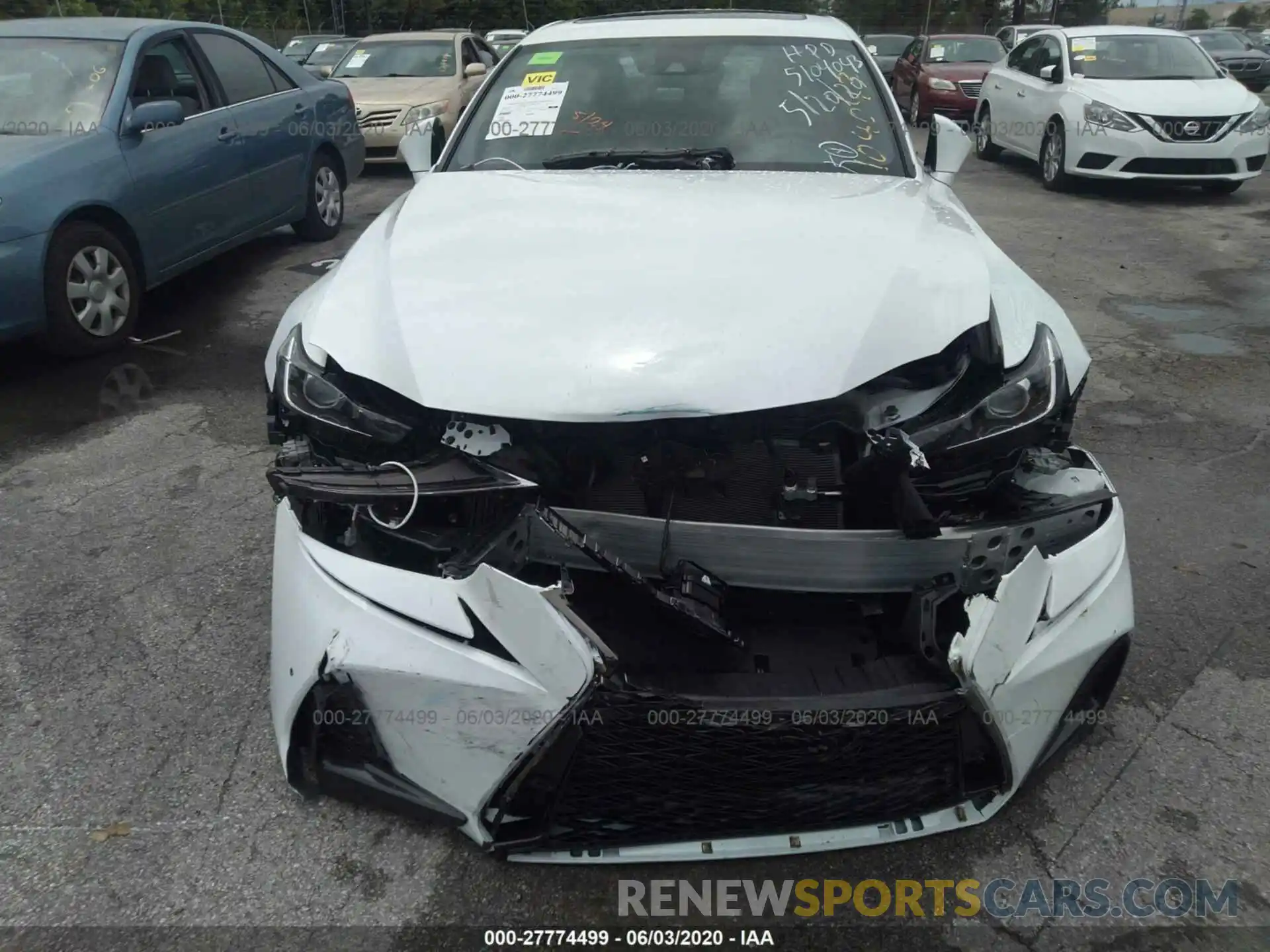 6 Photograph of a damaged car JTHGA1D26L5104043 LEXUS IS 2020