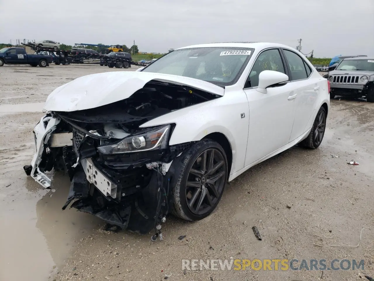 2 Photograph of a damaged car JTHGA1D26L5105600 LEXUS IS 2020