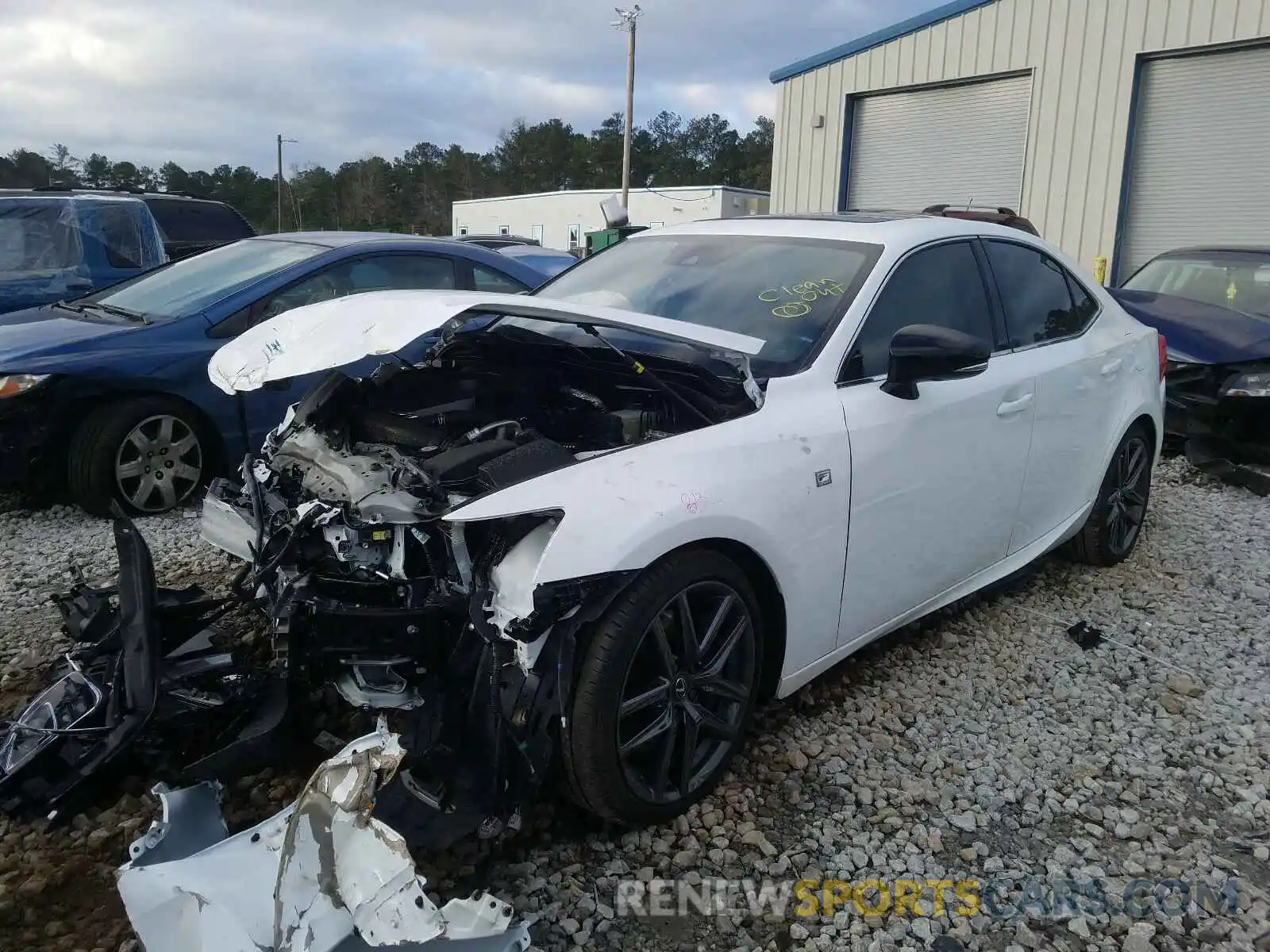 2 Photograph of a damaged car JTHGA1D26L5106424 LEXUS IS 2020