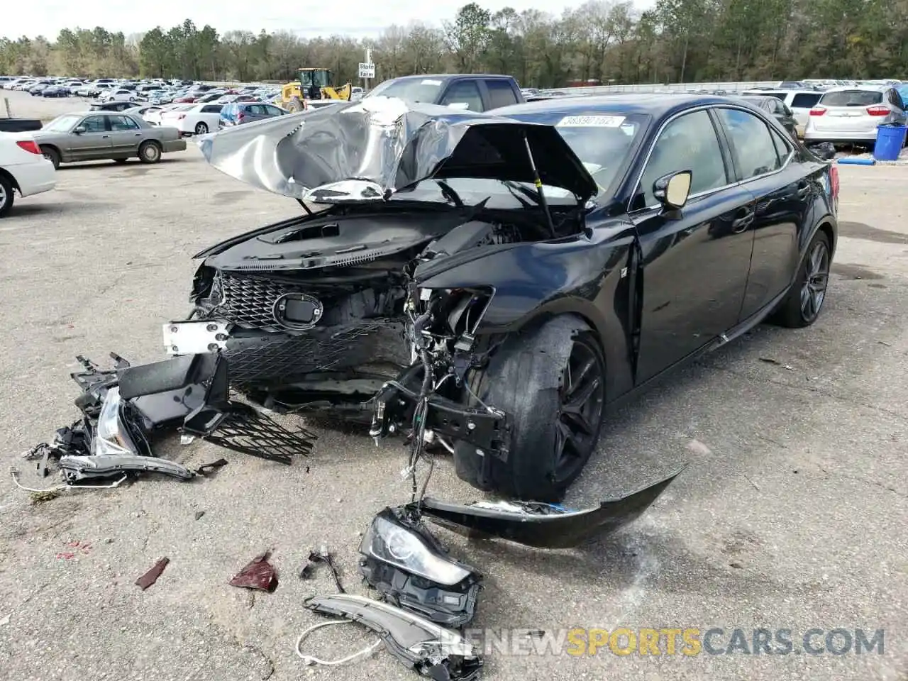 2 Photograph of a damaged car JTHGA1D26L5106987 LEXUS IS 2020