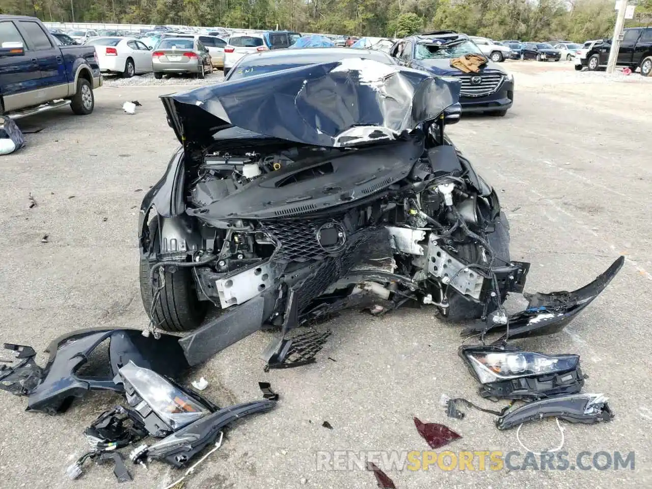 9 Photograph of a damaged car JTHGA1D26L5106987 LEXUS IS 2020