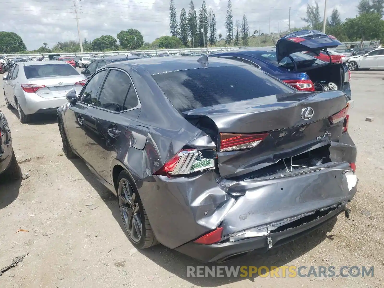 3 Photograph of a damaged car JTHGA1D26L5109095 LEXUS IS 2020