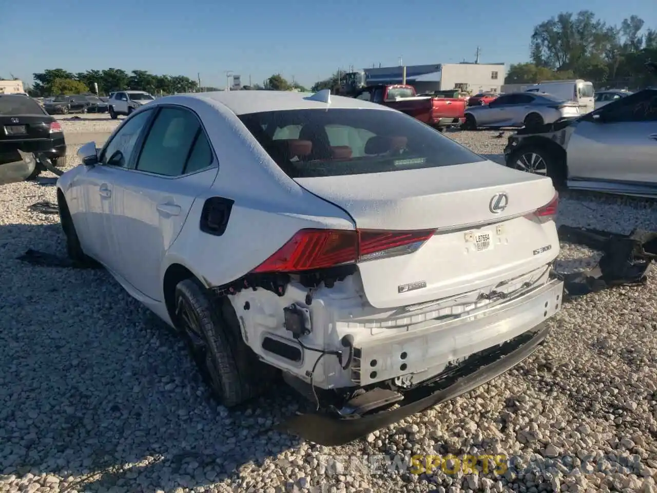 3 Photograph of a damaged car JTHGA1D27L5101264 LEXUS IS 2020