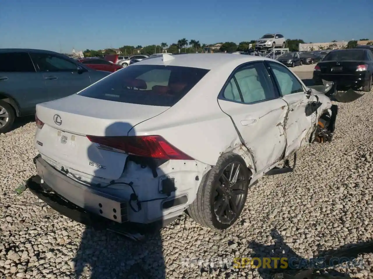 4 Photograph of a damaged car JTHGA1D27L5101264 LEXUS IS 2020