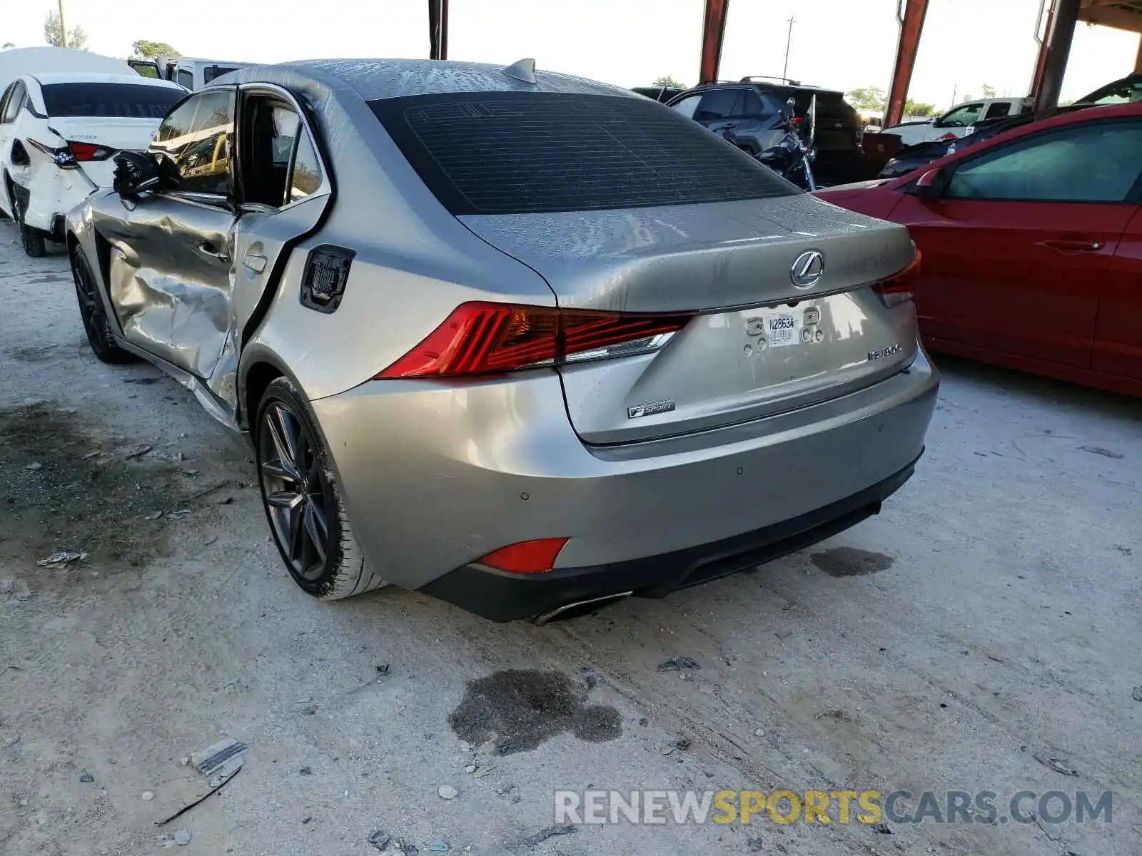 3 Photograph of a damaged car JTHGA1D27L5101989 LEXUS IS 2020