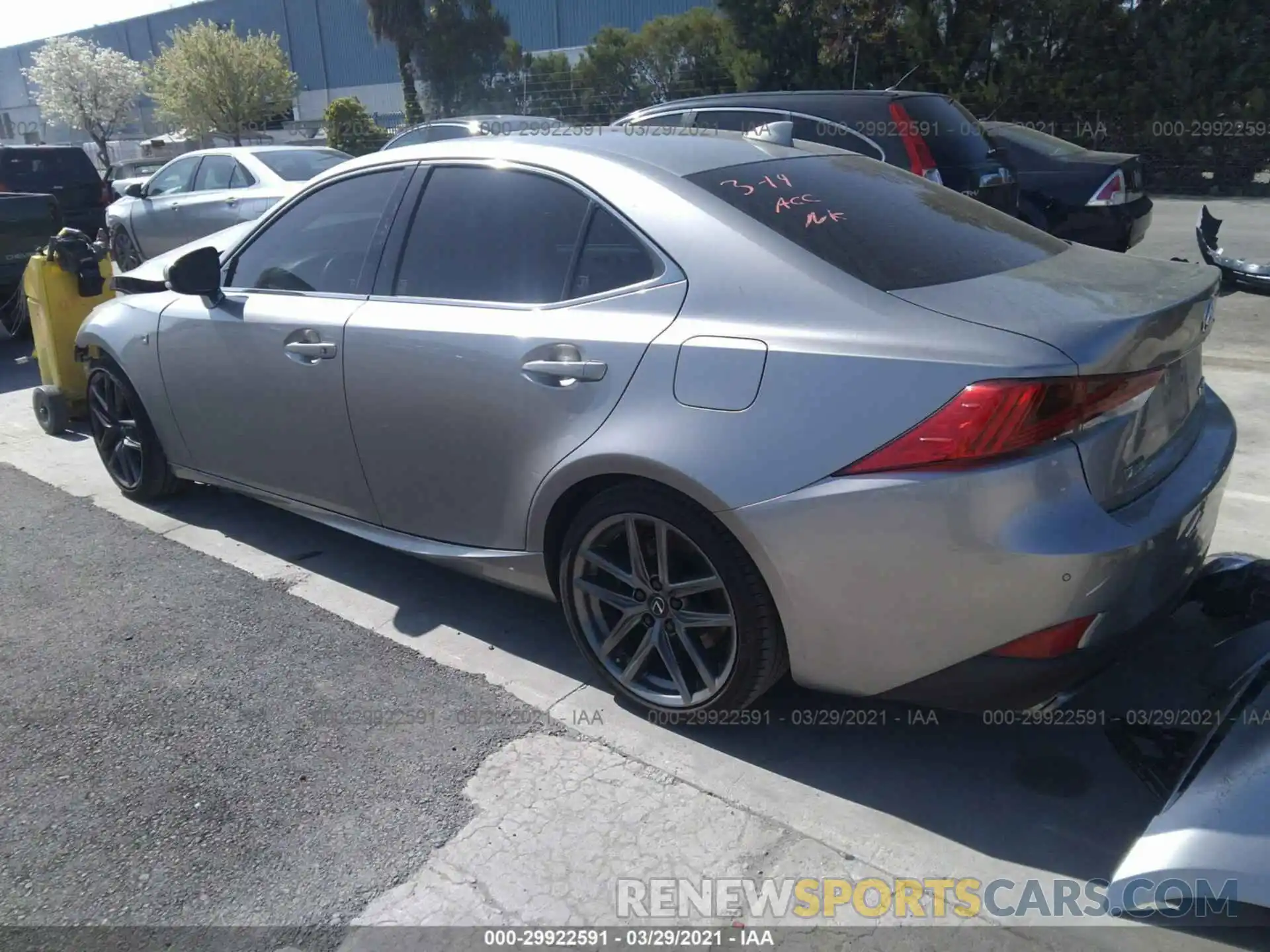 3 Photograph of a damaged car JTHGA1D27L5104021 LEXUS IS 2020