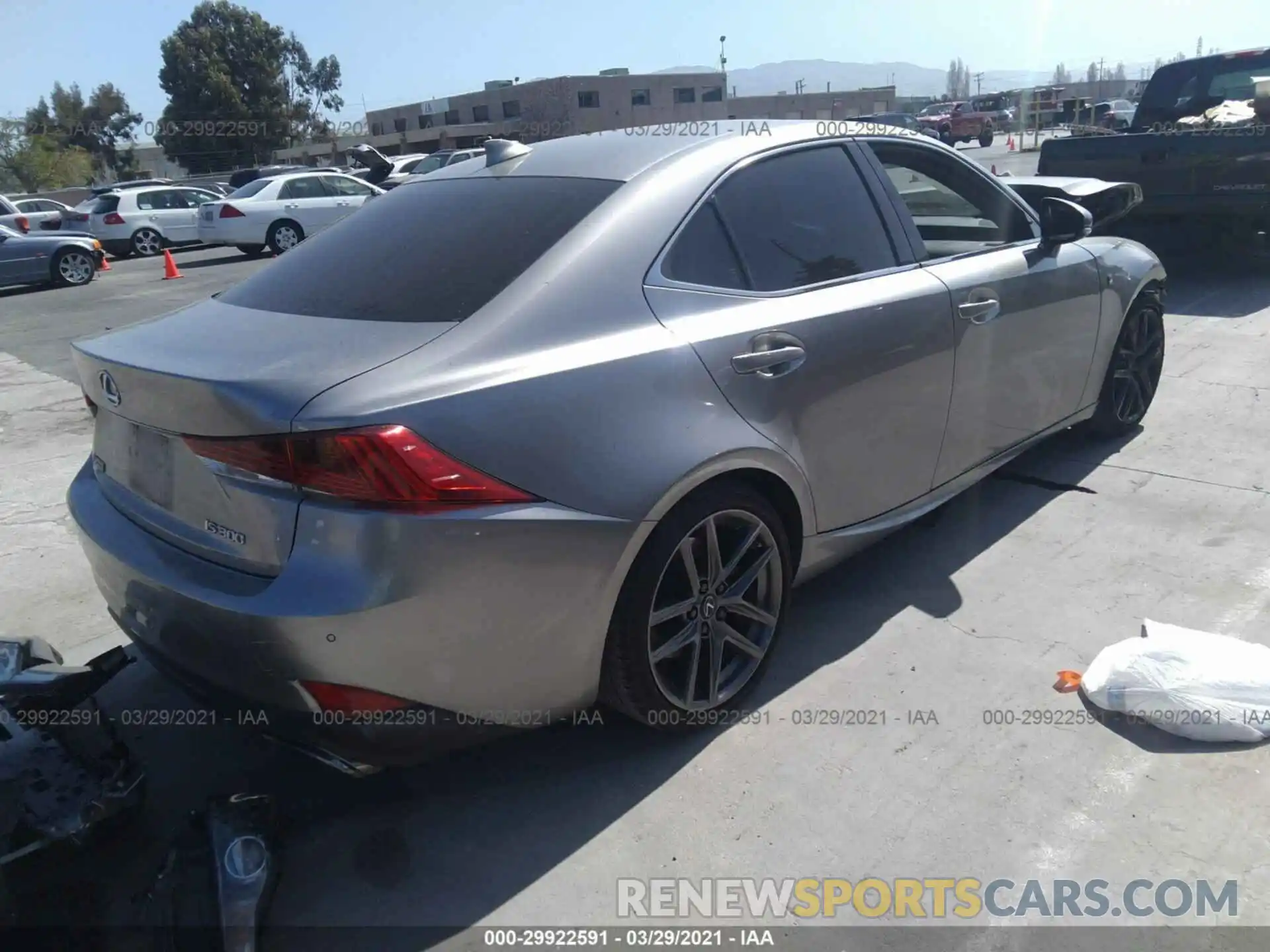 4 Photograph of a damaged car JTHGA1D27L5104021 LEXUS IS 2020