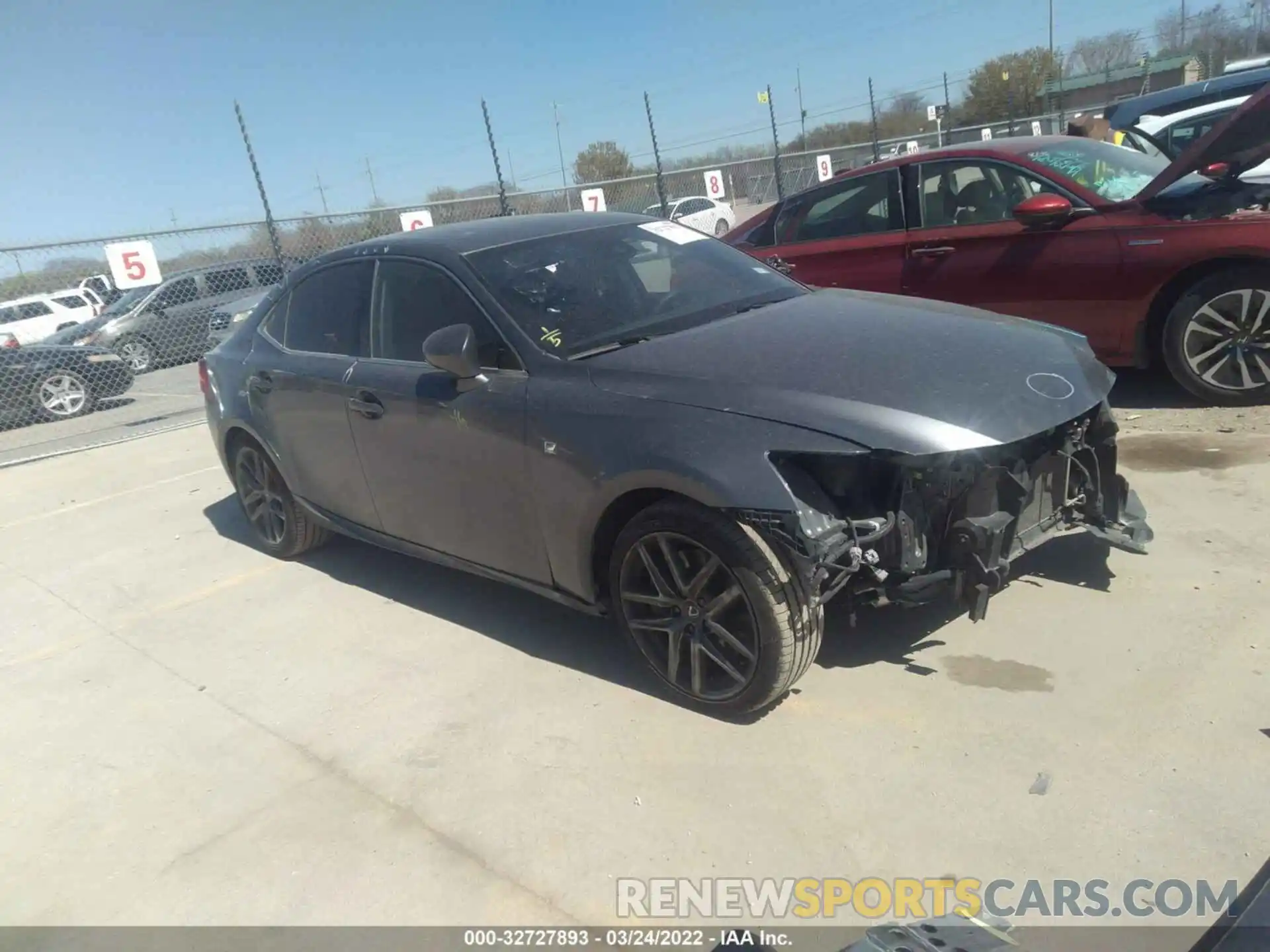 1 Photograph of a damaged car JTHGA1D27L5104164 LEXUS IS 2020