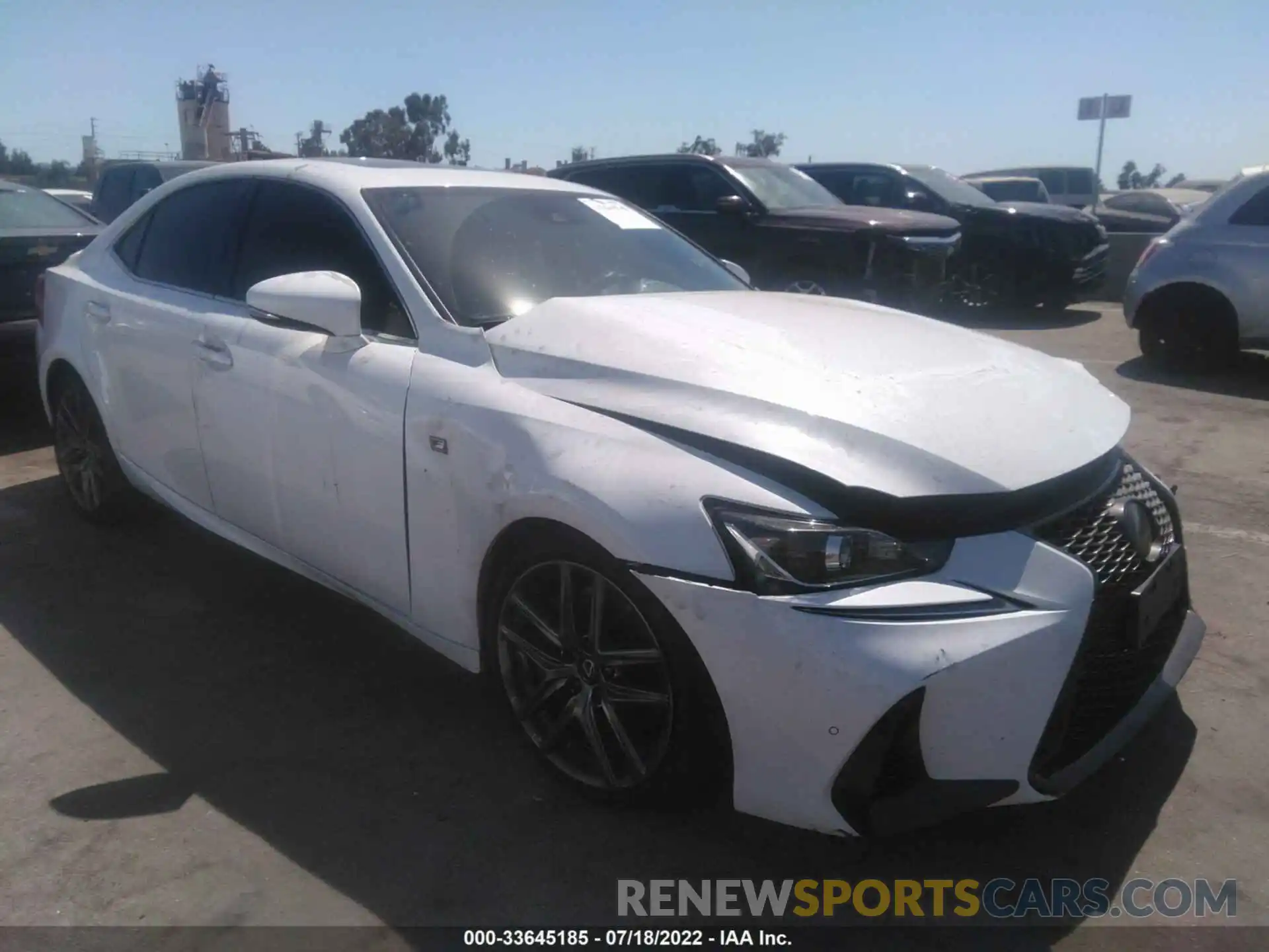 1 Photograph of a damaged car JTHGA1D27L5104410 LEXUS IS 2020