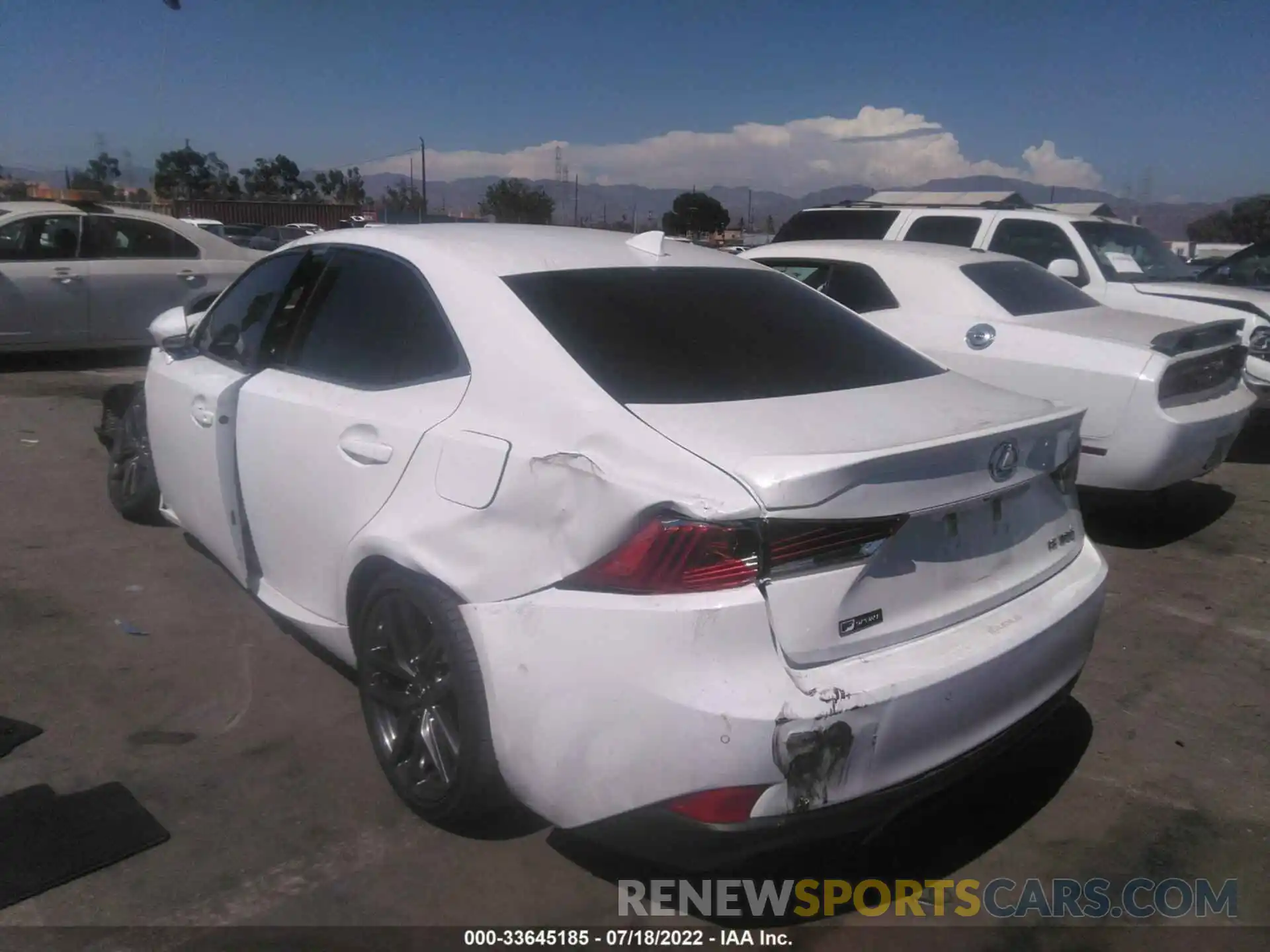 3 Photograph of a damaged car JTHGA1D27L5104410 LEXUS IS 2020