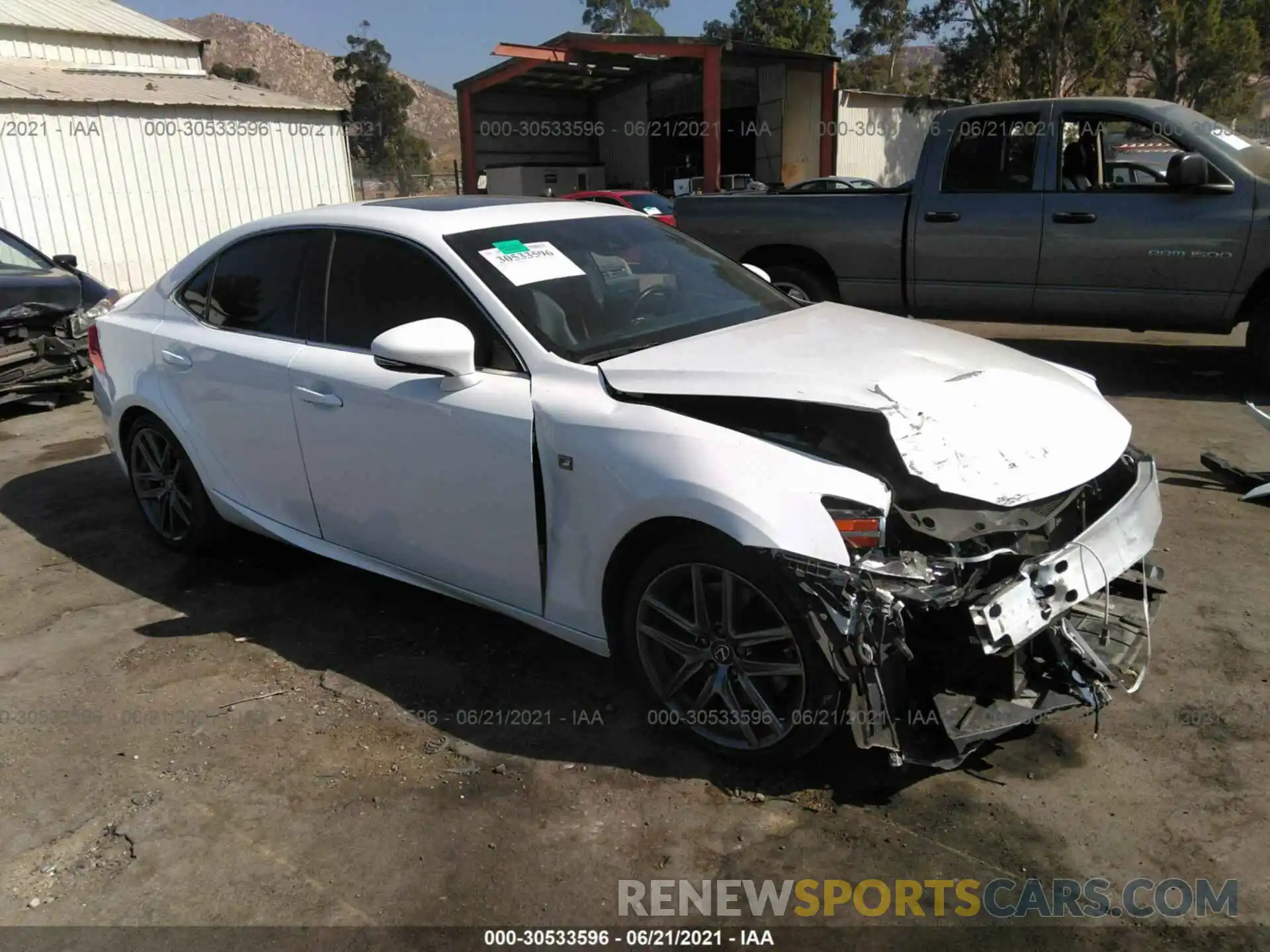 1 Photograph of a damaged car JTHGA1D27L5104584 LEXUS IS 2020