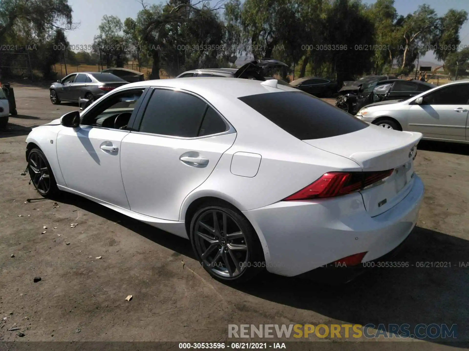 3 Photograph of a damaged car JTHGA1D27L5104584 LEXUS IS 2020