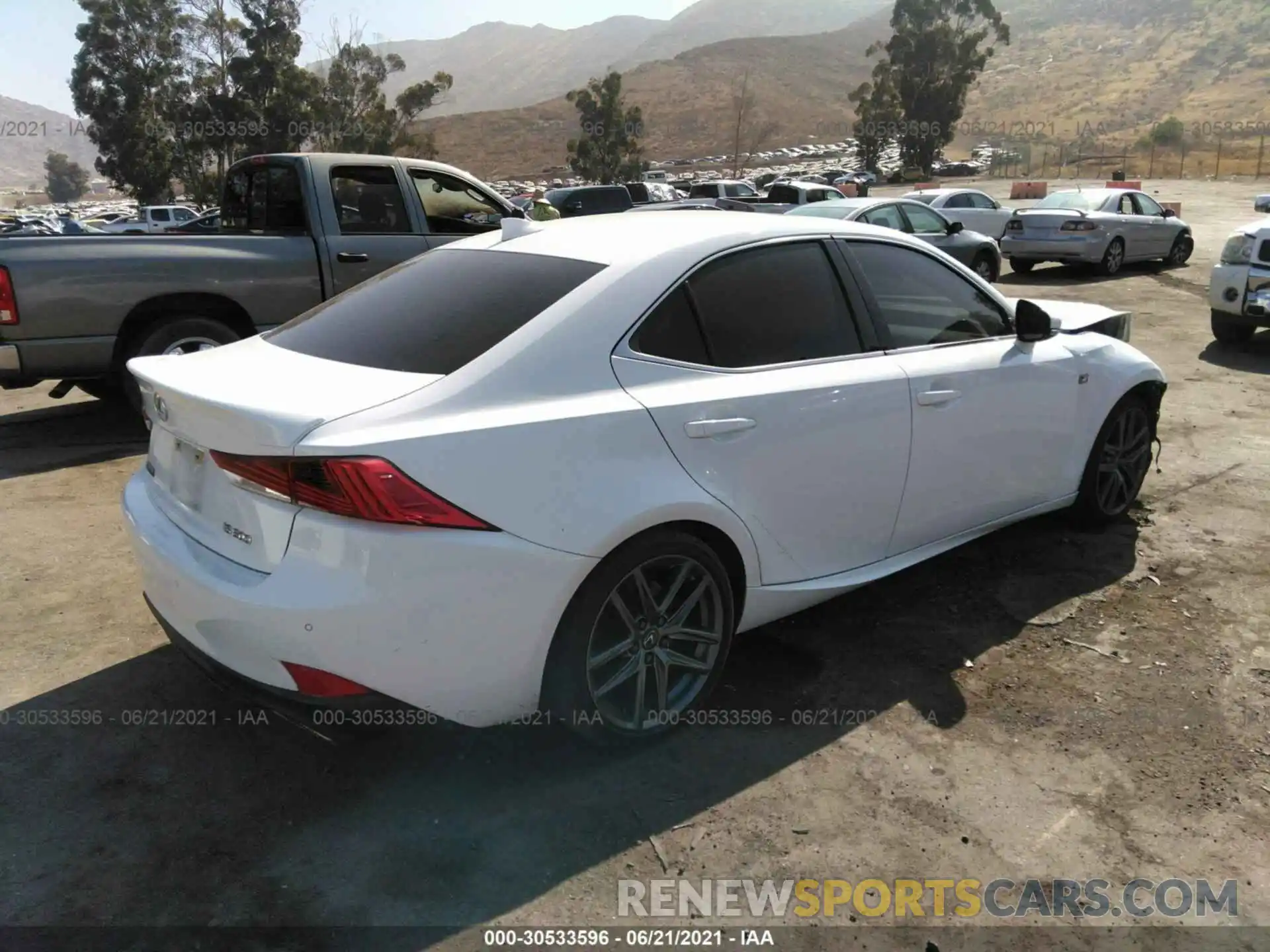 4 Photograph of a damaged car JTHGA1D27L5104584 LEXUS IS 2020