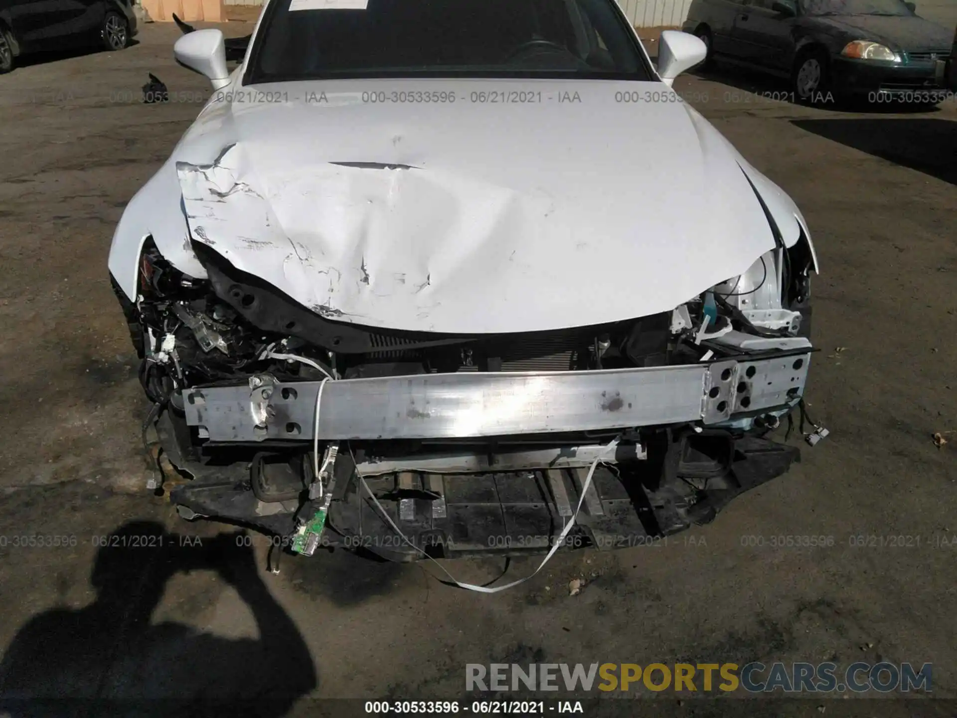 6 Photograph of a damaged car JTHGA1D27L5104584 LEXUS IS 2020