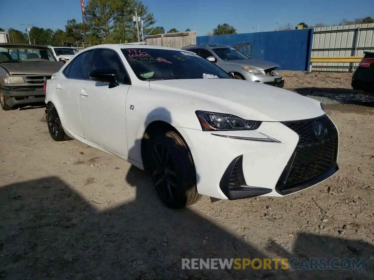 1 Photograph of a damaged car JTHGA1D27L5107033 LEXUS IS 2020