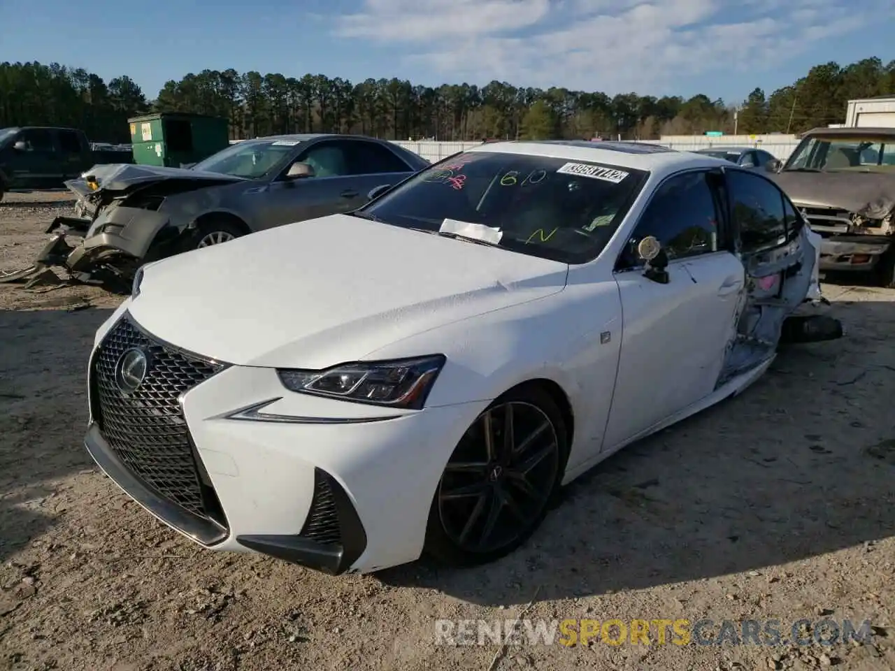 2 Photograph of a damaged car JTHGA1D27L5107033 LEXUS IS 2020