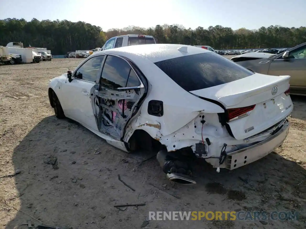 3 Photograph of a damaged car JTHGA1D27L5107033 LEXUS IS 2020