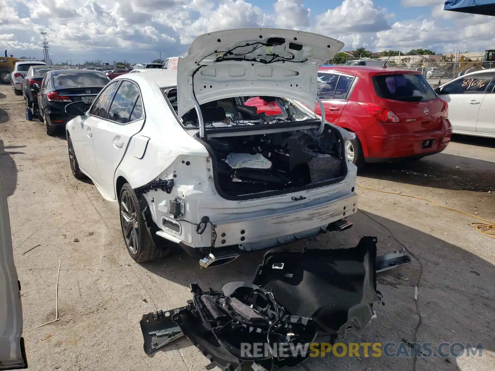 3 Photograph of a damaged car JTHGA1D27L5108988 LEXUS IS 2020