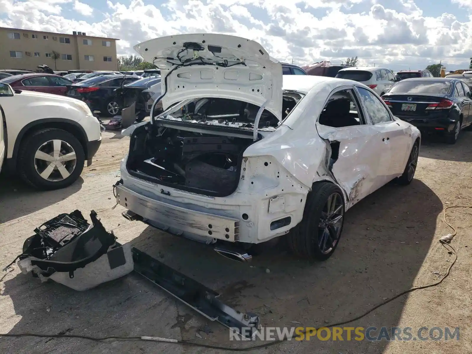 4 Photograph of a damaged car JTHGA1D27L5108988 LEXUS IS 2020