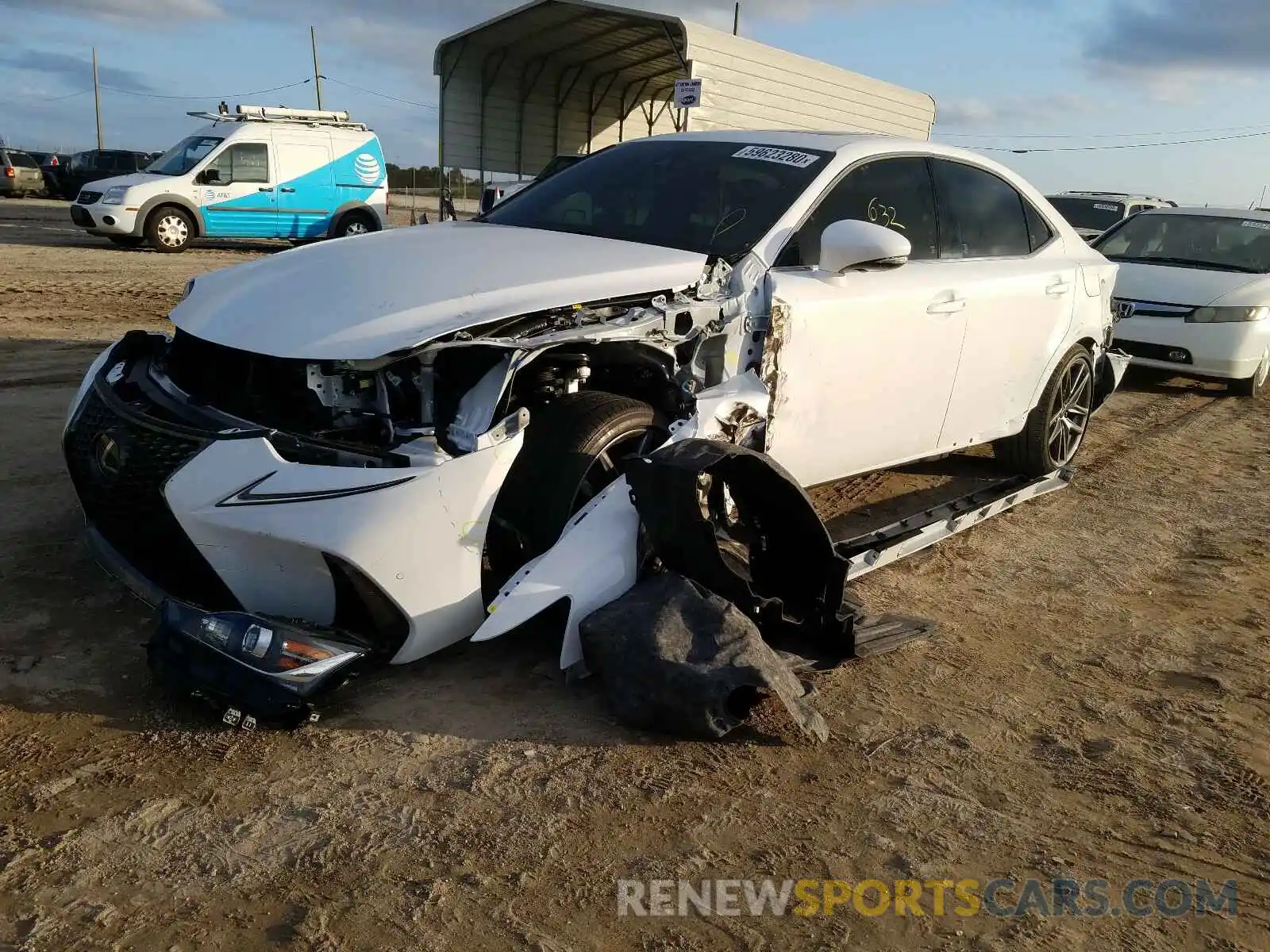 2 Photograph of a damaged car JTHGA1D28L5109096 LEXUS IS 2020