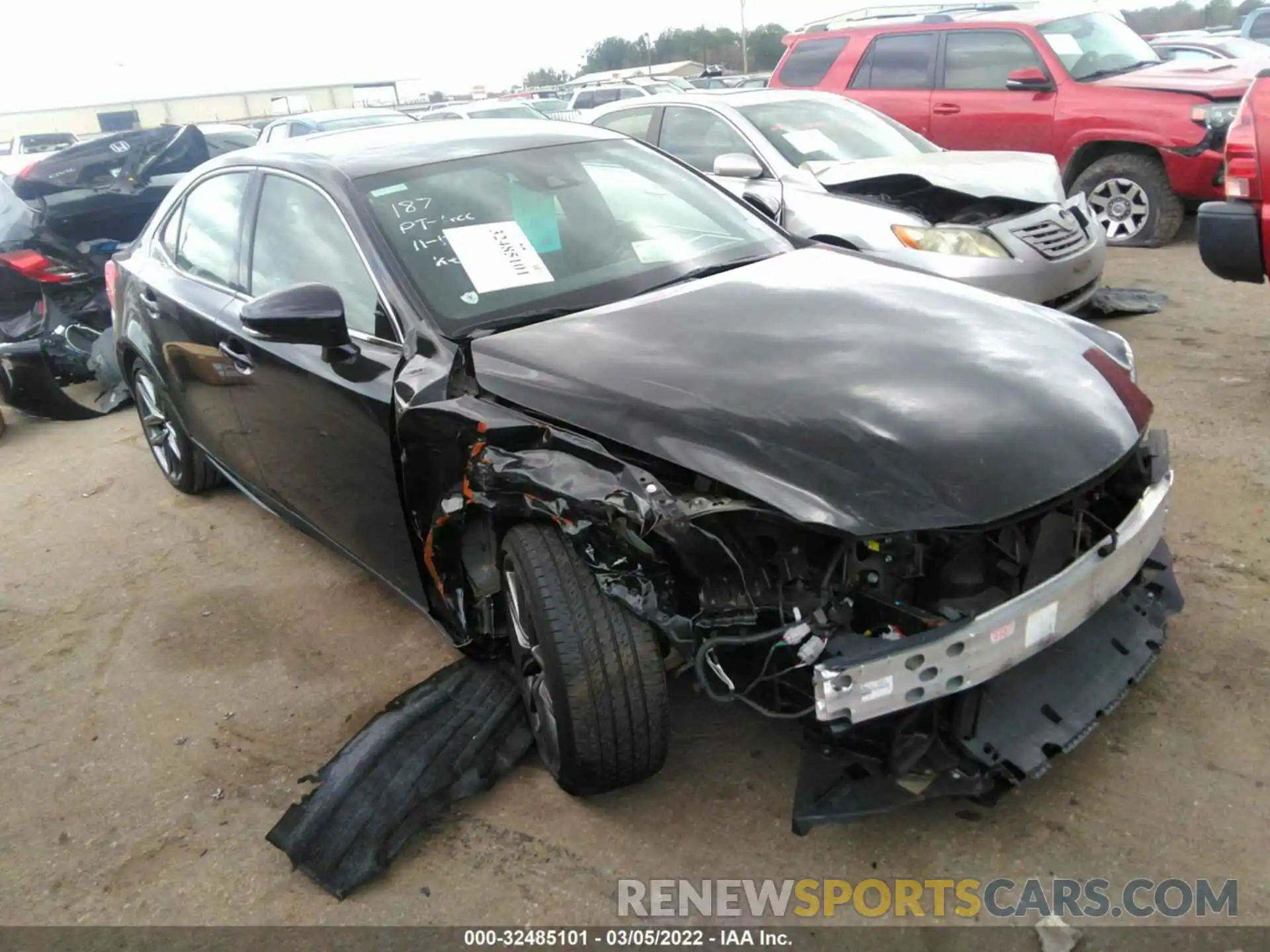 1 Photograph of a damaged car JTHGA1D29L5101010 LEXUS IS 2020