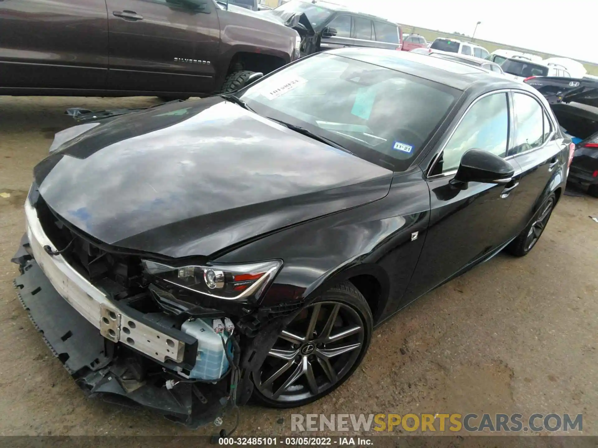 2 Photograph of a damaged car JTHGA1D29L5101010 LEXUS IS 2020