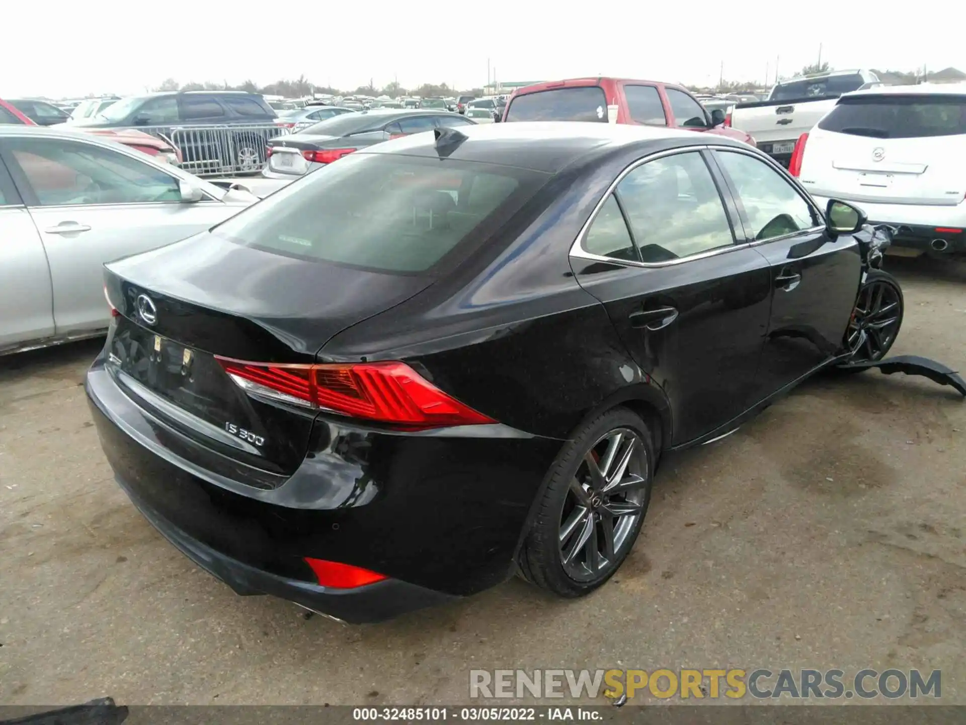 4 Photograph of a damaged car JTHGA1D29L5101010 LEXUS IS 2020