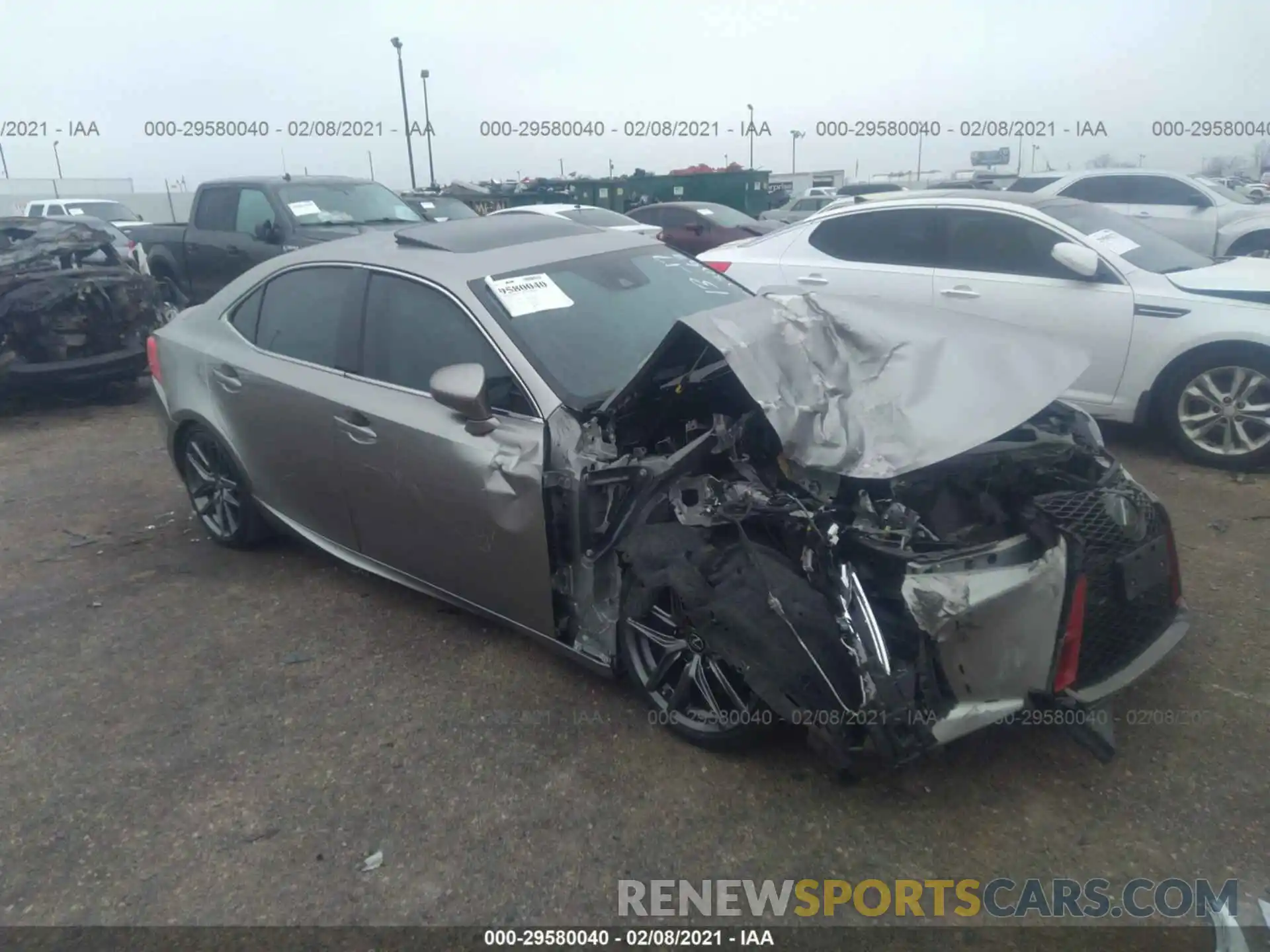 1 Photograph of a damaged car JTHGA1D29L5101685 LEXUS IS 2020