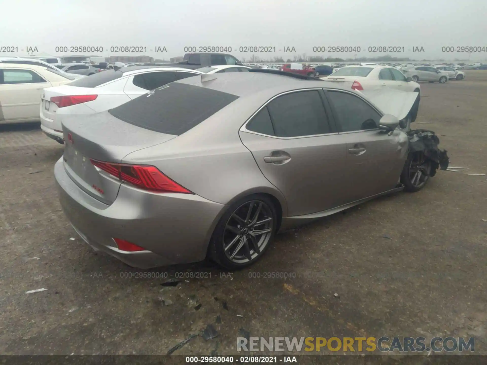 4 Photograph of a damaged car JTHGA1D29L5101685 LEXUS IS 2020