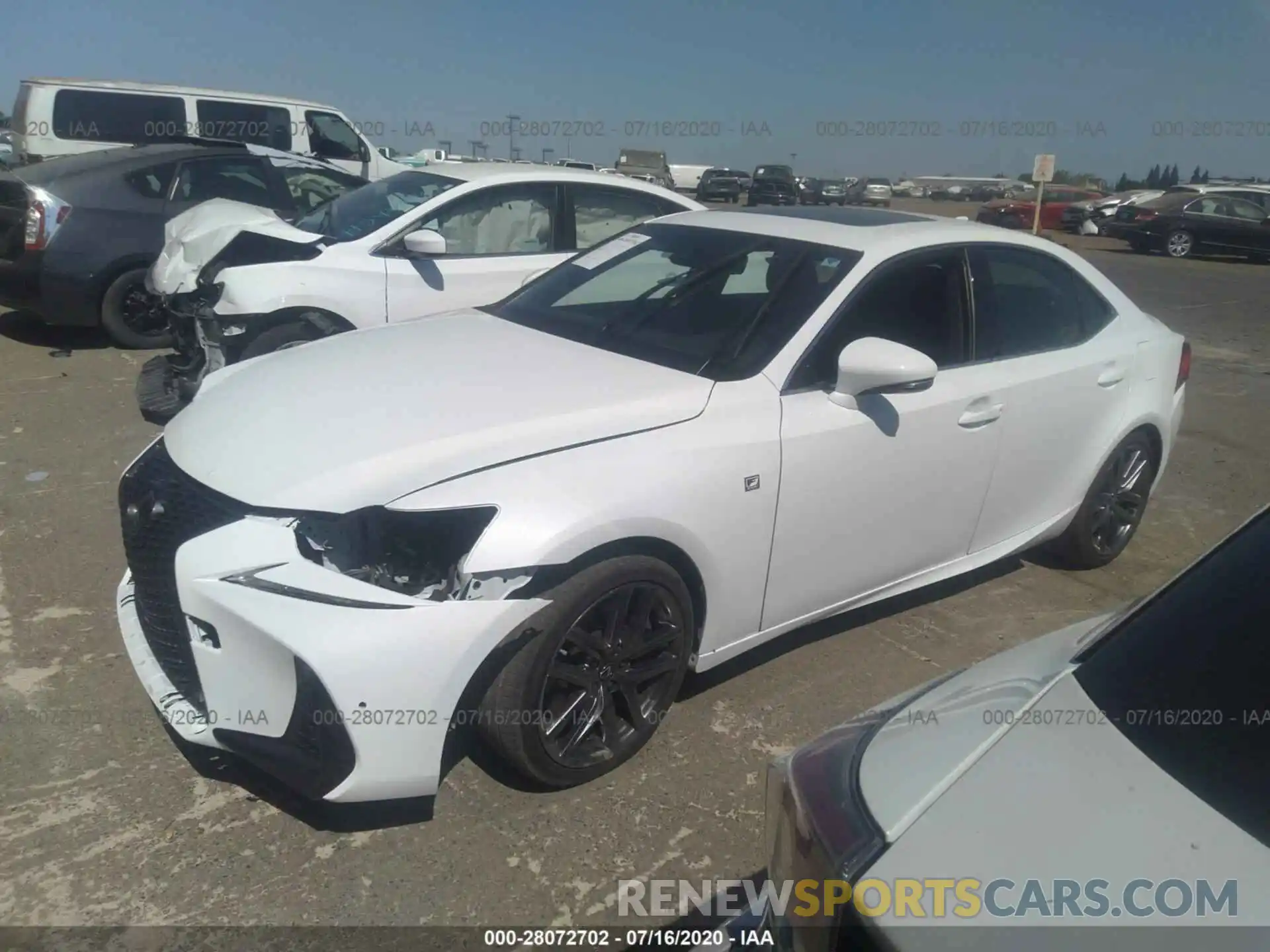 2 Photograph of a damaged car JTHGA1D29L5102125 LEXUS IS 2020