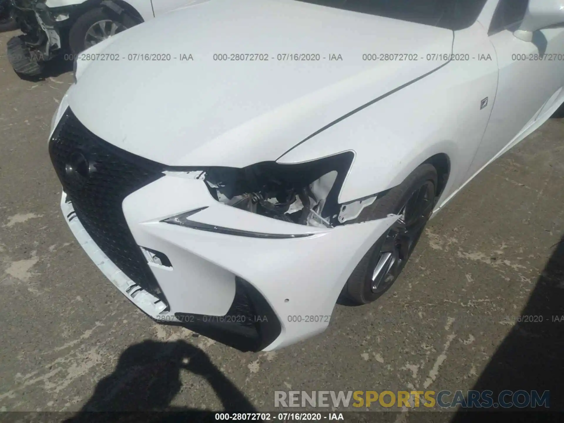 6 Photograph of a damaged car JTHGA1D29L5102125 LEXUS IS 2020