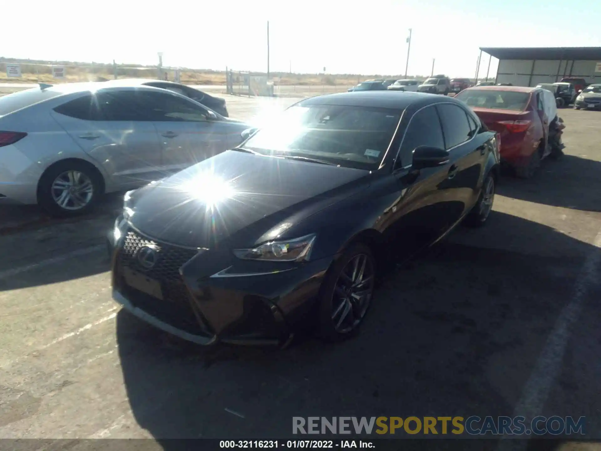 2 Photograph of a damaged car JTHGA1D29L5108037 LEXUS IS 2020