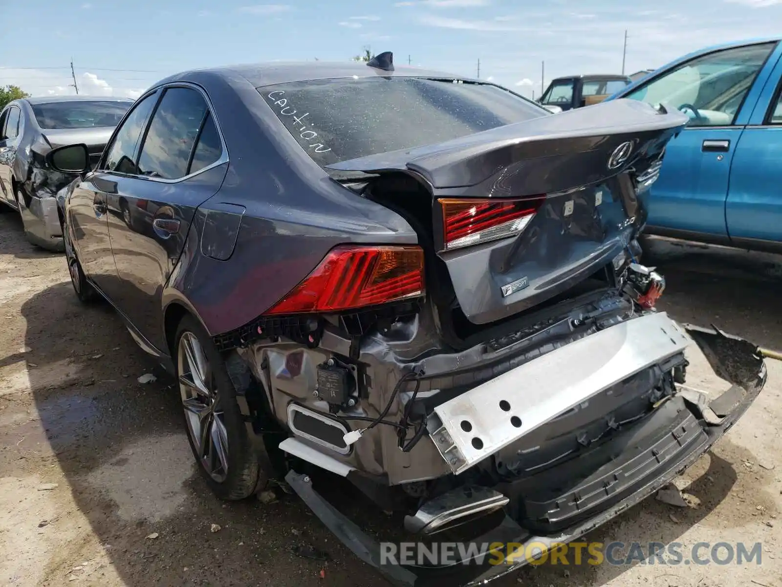 3 Photograph of a damaged car JTHGA1D2XL5106944 LEXUS IS 2020