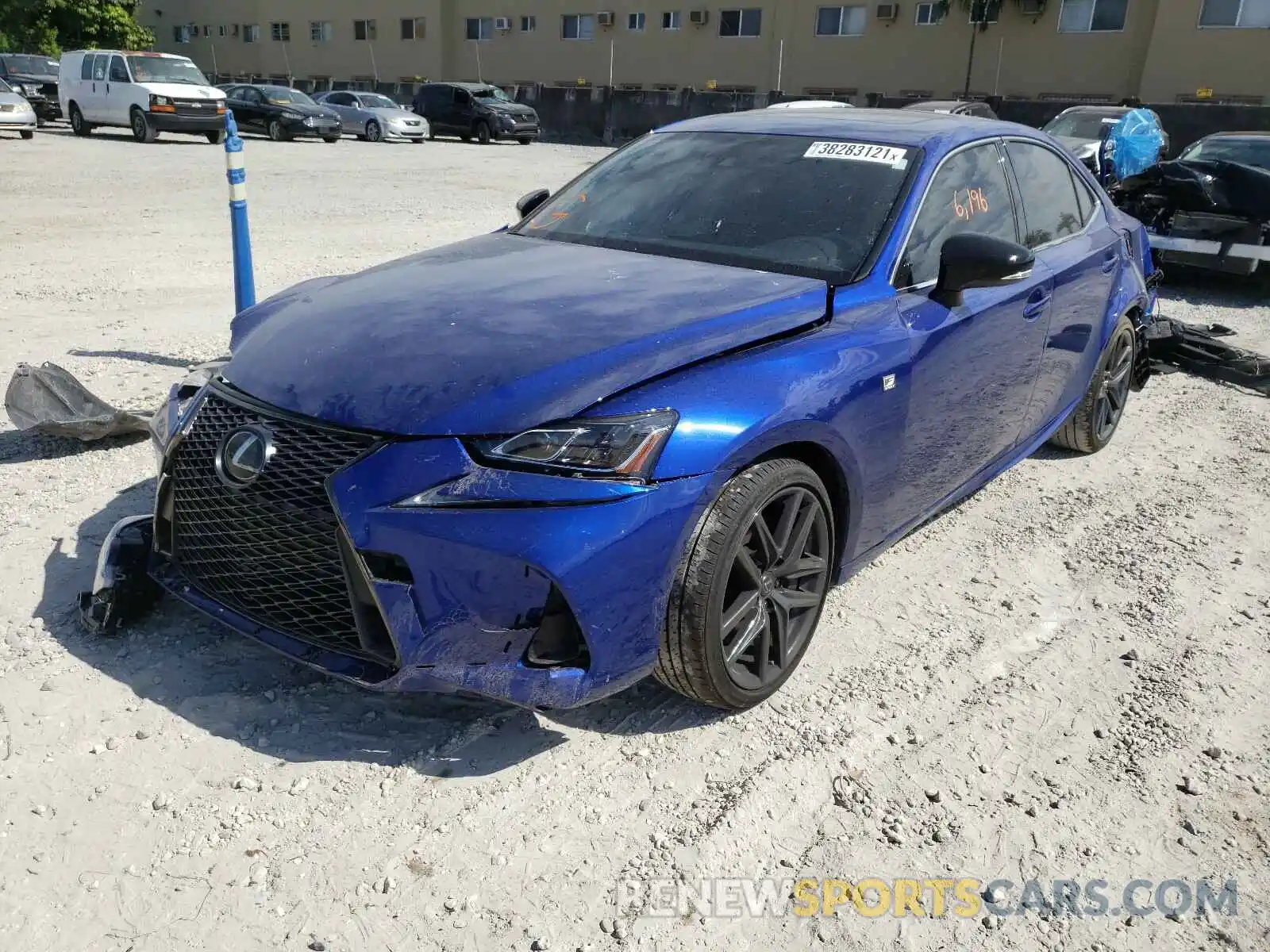 2 Photograph of a damaged car JTHGA1D2XL5108497 LEXUS IS 2020