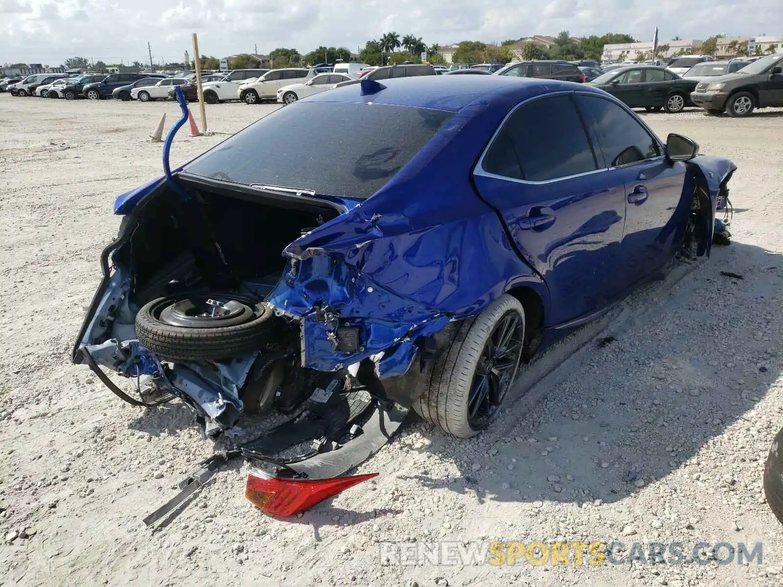 4 Photograph of a damaged car JTHGA1D2XL5108497 LEXUS IS 2020