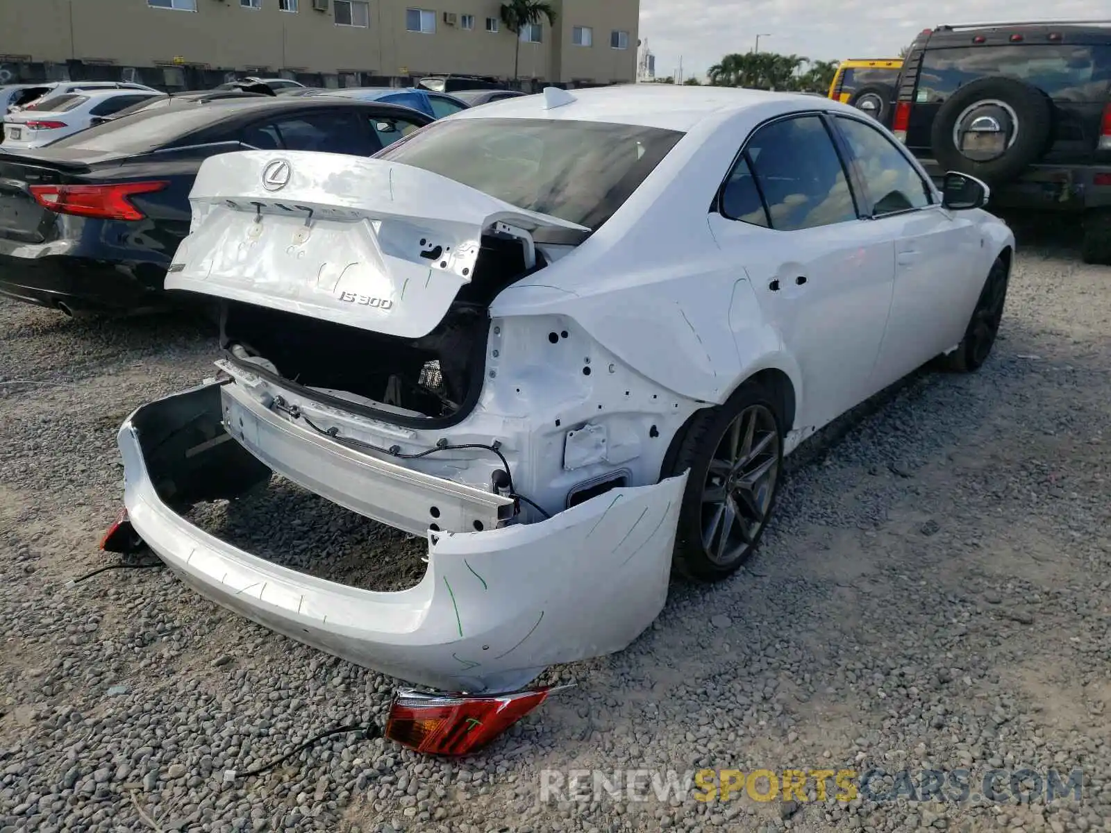 4 Photograph of a damaged car JTHGA1D2XL5108841 LEXUS IS 2020