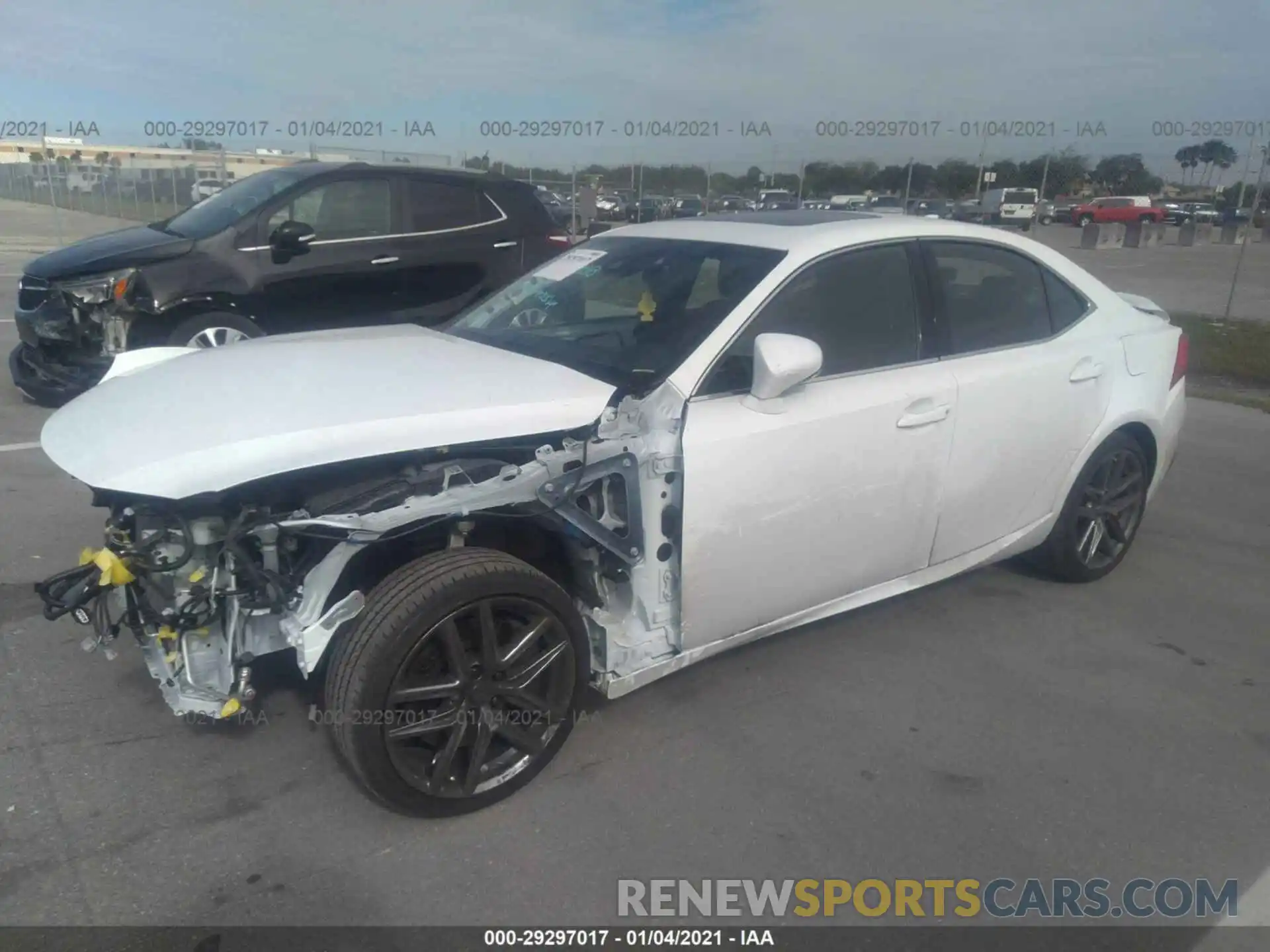 2 Photograph of a damaged car JTHGZ1B20L5036592 LEXUS IS 2020