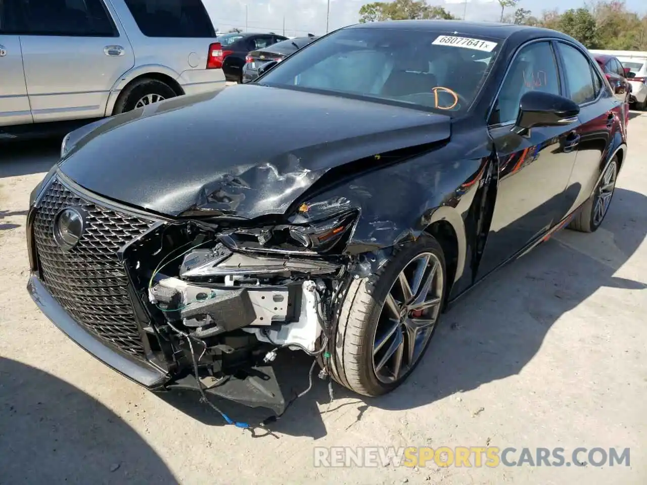 2 Photograph of a damaged car JTHGZ1B21L5036469 LEXUS IS 2020