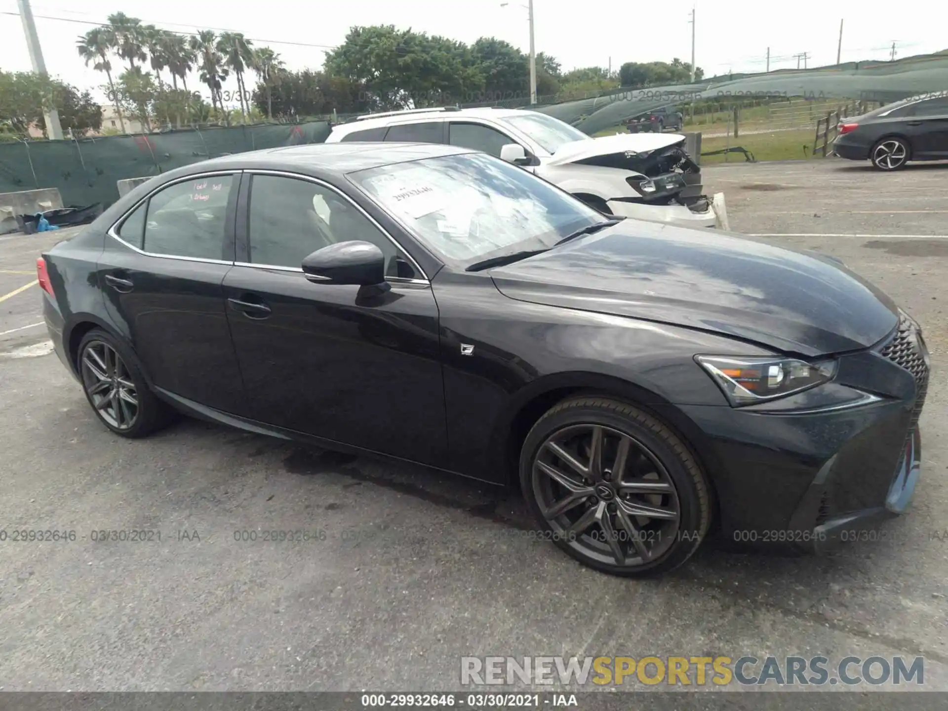 1 Photograph of a damaged car JTHGZ1B22L5036982 LEXUS IS 2020