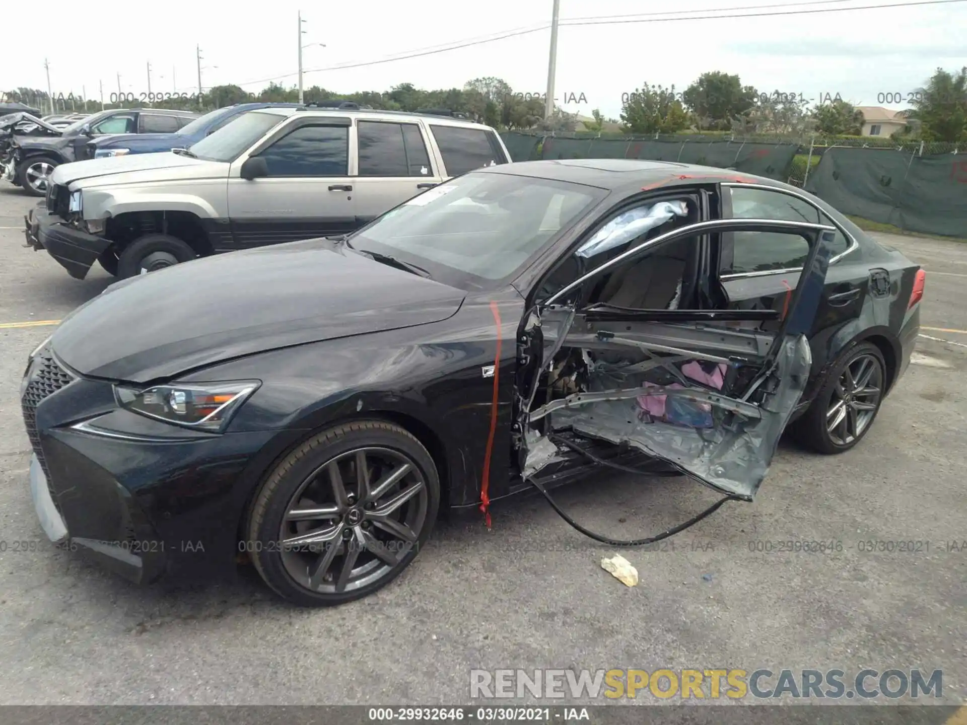 2 Photograph of a damaged car JTHGZ1B22L5036982 LEXUS IS 2020