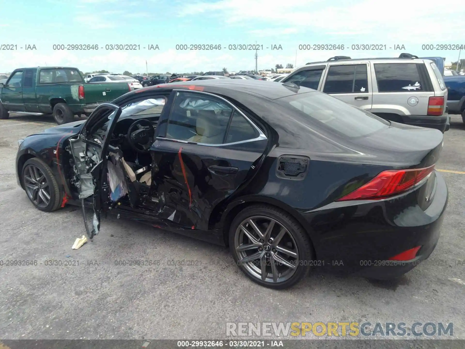 3 Photograph of a damaged car JTHGZ1B22L5036982 LEXUS IS 2020