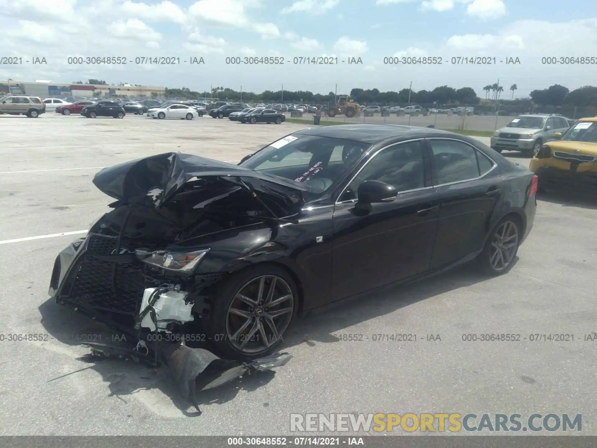 2 Photograph of a damaged car JTHGZ1B23L5037011 LEXUS IS 2020