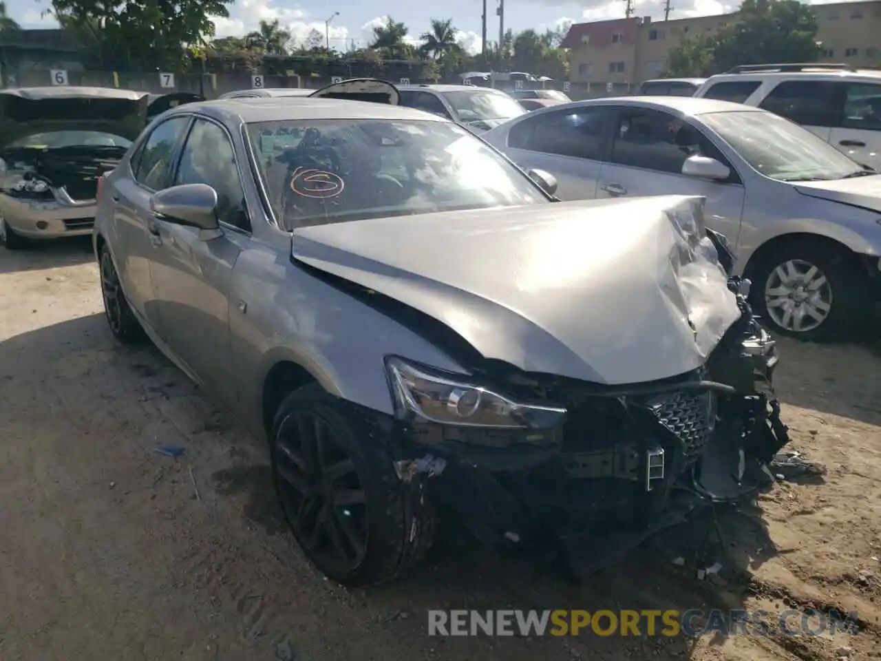 1 Photograph of a damaged car JTHGZ1B24L5036420 LEXUS IS 2020