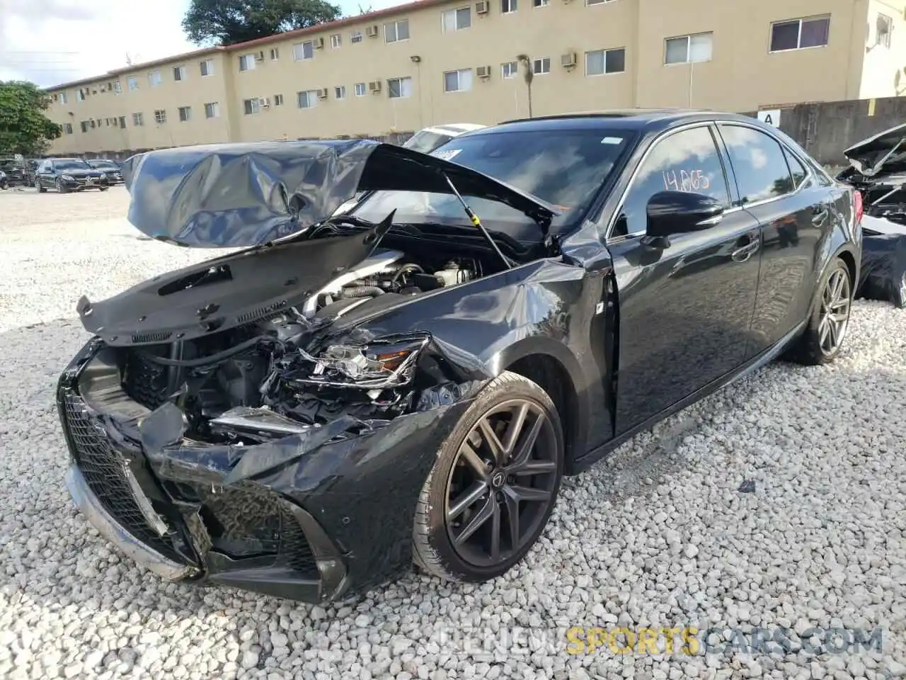 2 Photograph of a damaged car JTHGZ1B25L5036071 LEXUS IS 2020