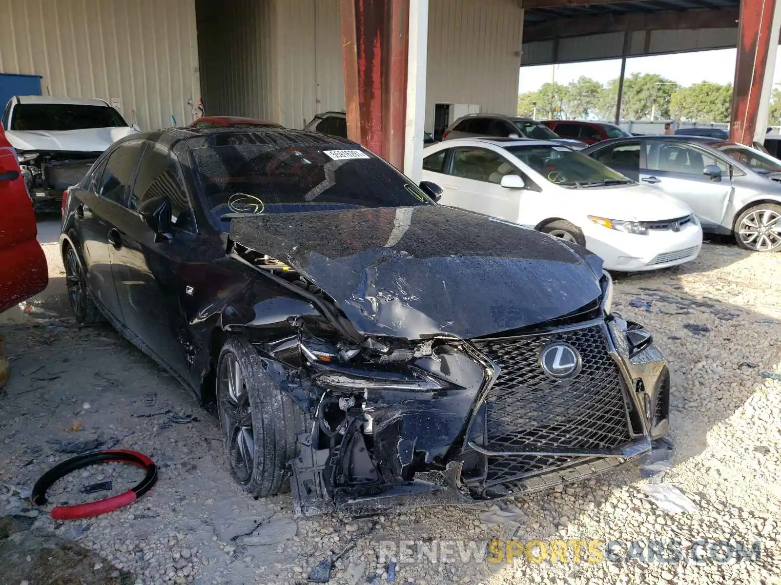 1 Photograph of a damaged car JTHGZ1B26L5036158 LEXUS IS 2020