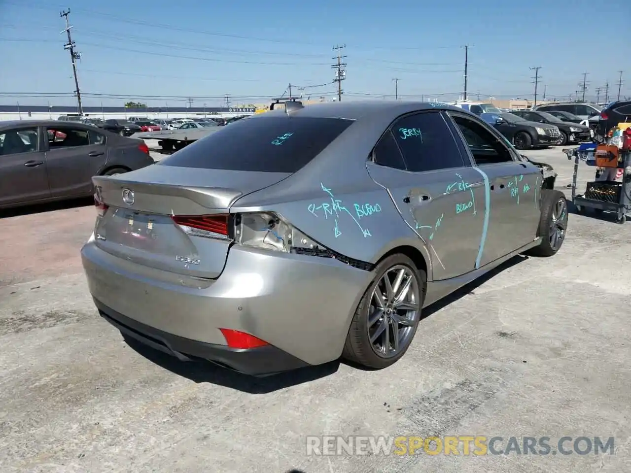 4 Photograph of a damaged car JTHGZ1B27L5036279 LEXUS IS 2020