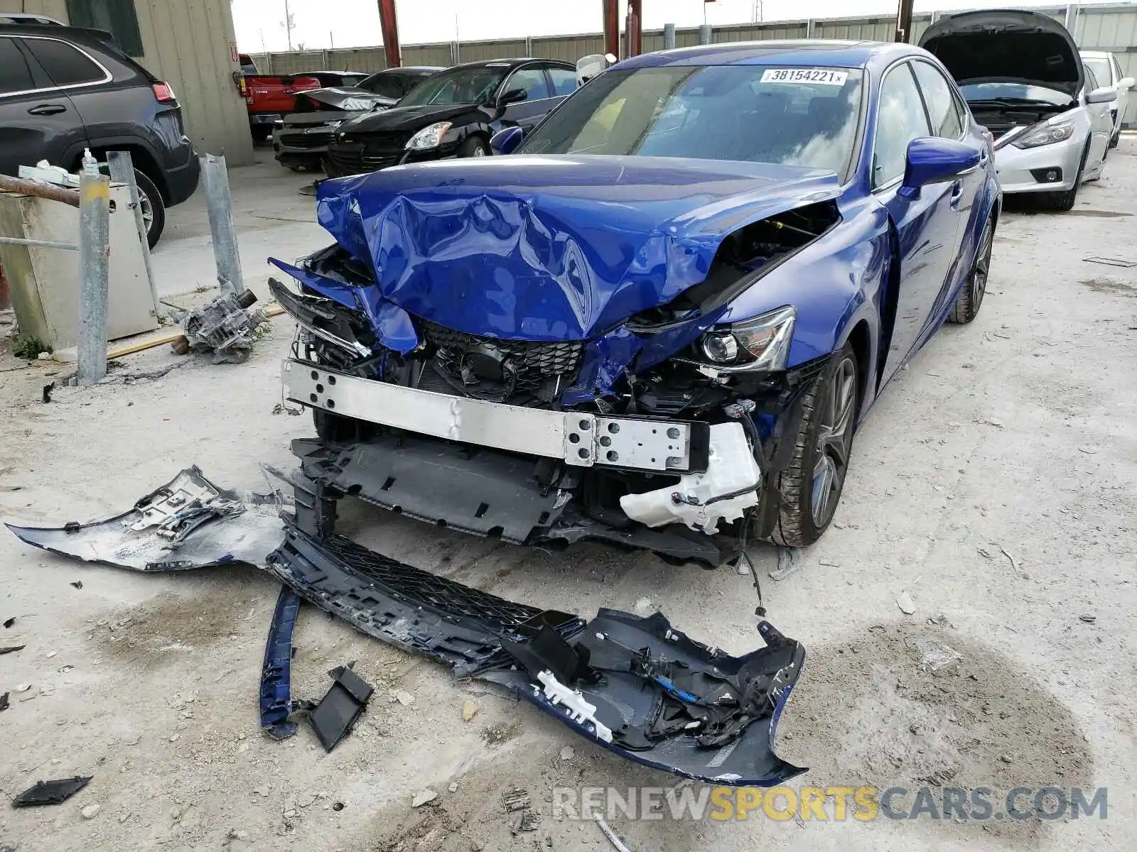 2 Photograph of a damaged car JTHGZ1B27L5036525 LEXUS IS 2020
