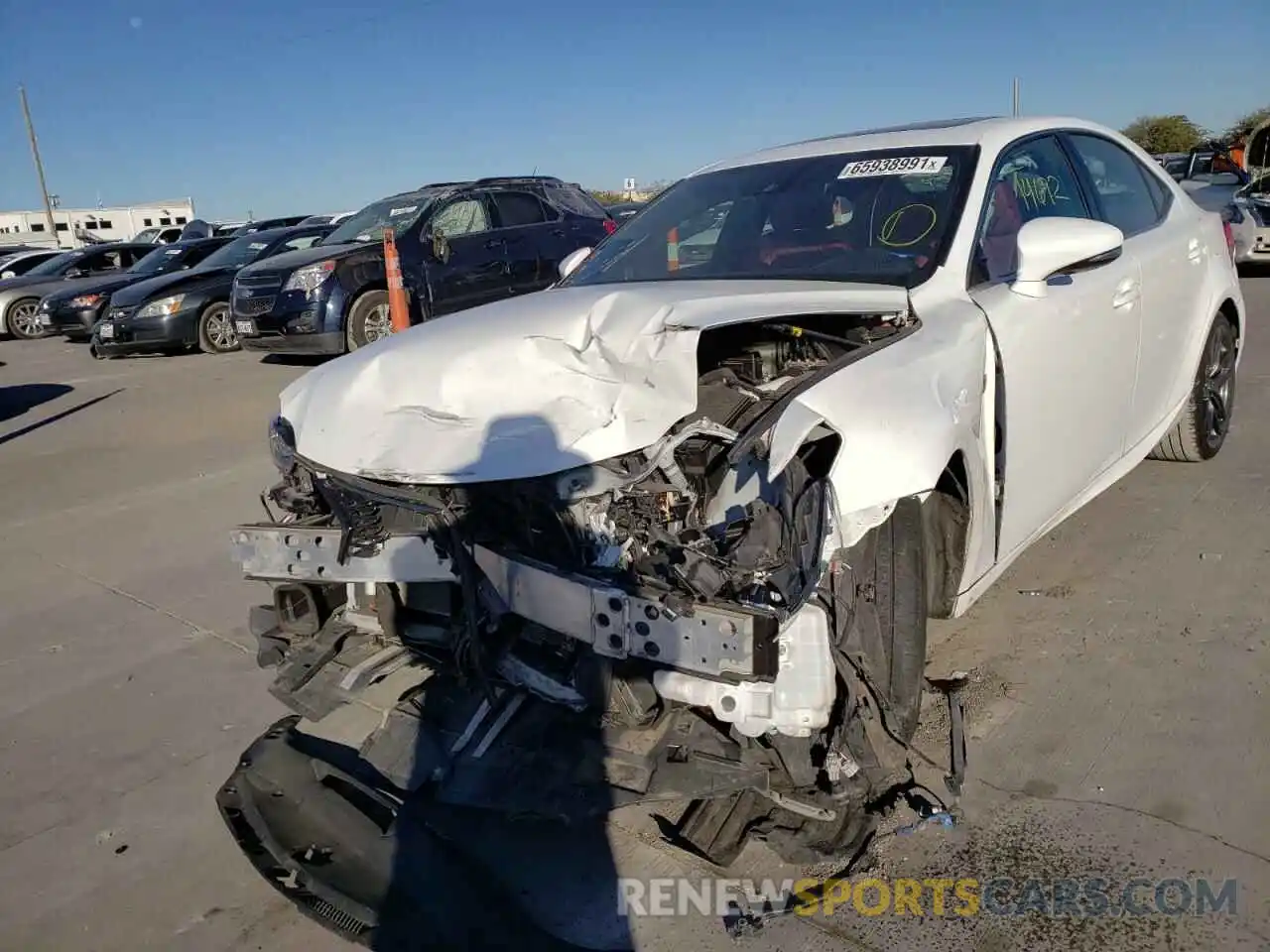 2 Photograph of a damaged car JTHGZ1B28L5035478 LEXUS IS 2020