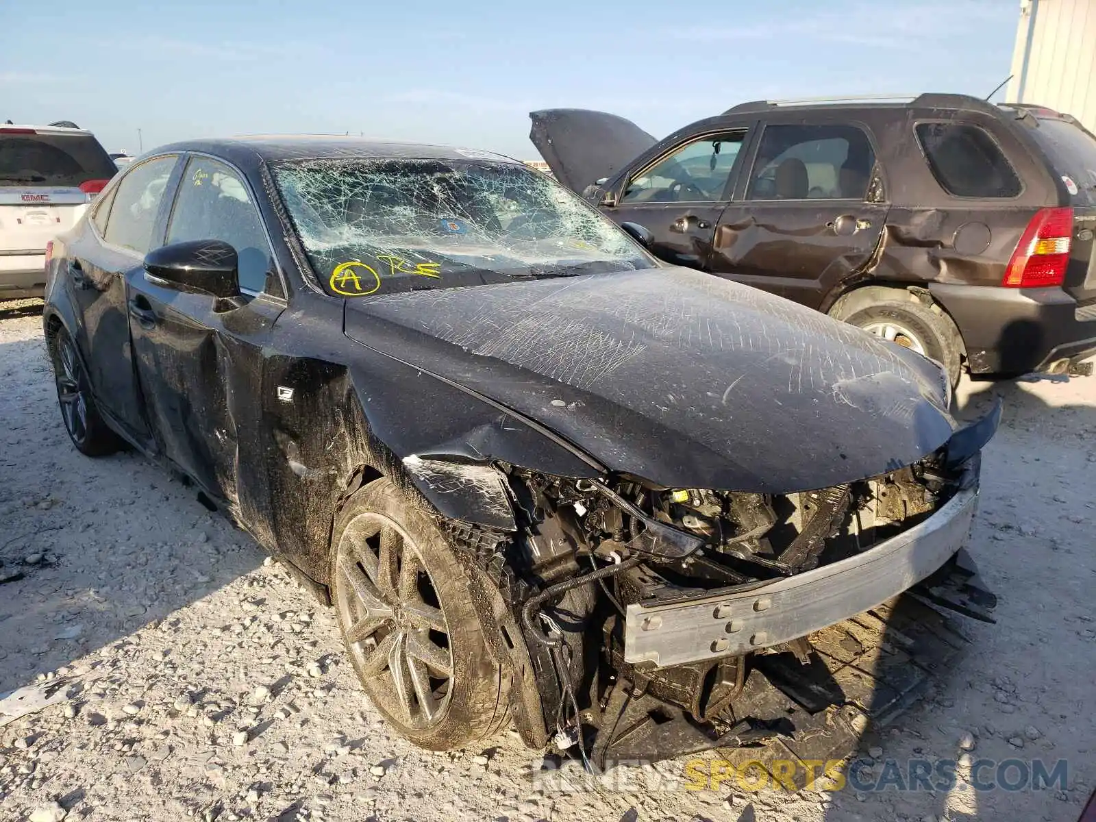 1 Photograph of a damaged car JTHGZ1B2XL5036955 LEXUS IS 2020